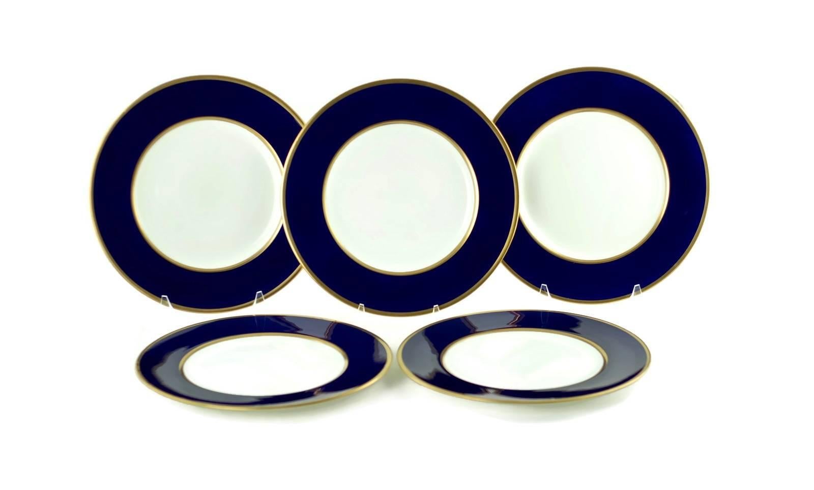 cobalt blue dinner plates