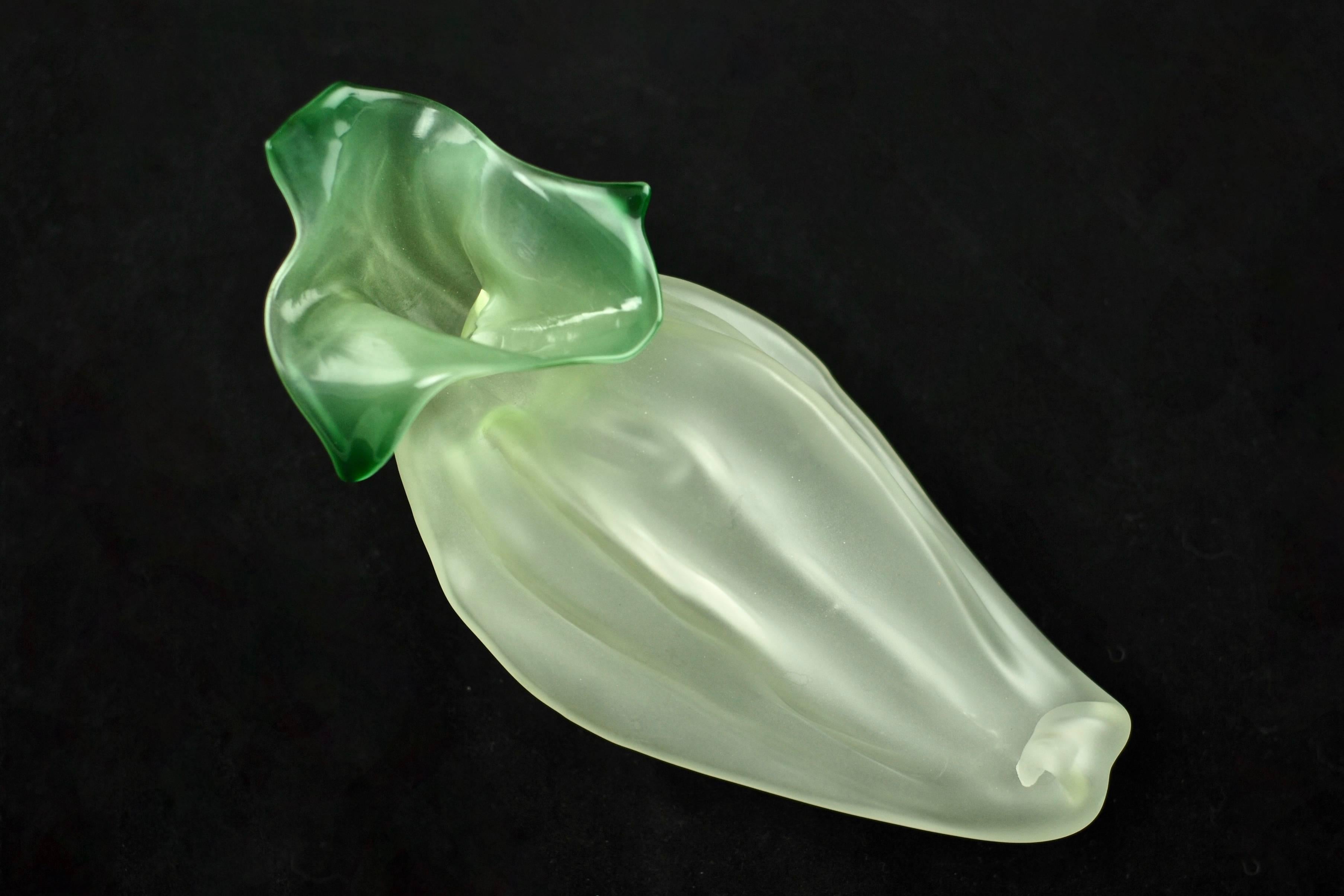 This striking handblown art glass sculpture was made by highly regarded San Francisco based artist Nikolas Weinstein (American, 1968-). According to the artist's website, his aesthetic derives from a longstanding interest in the natural world. This