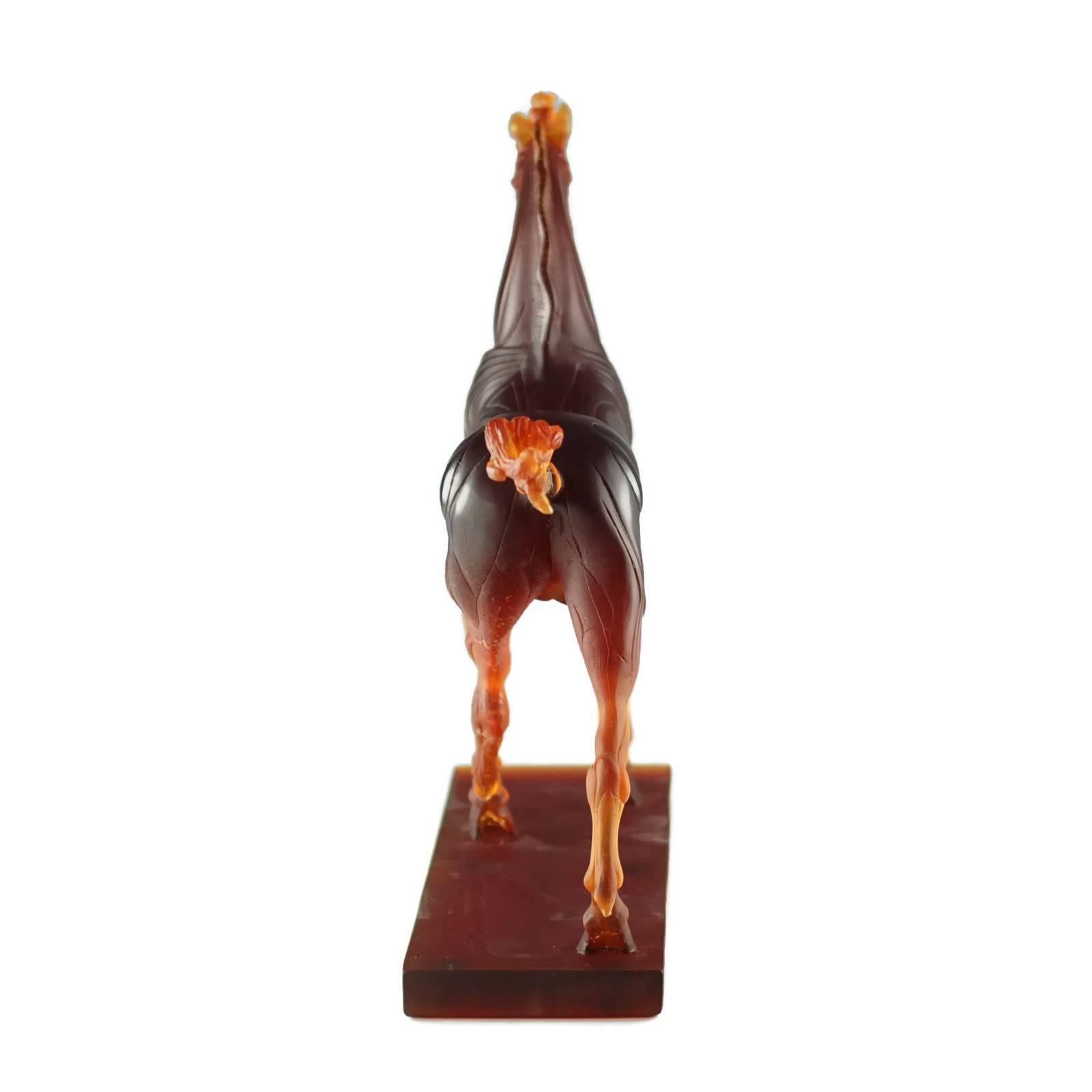 Contemporary Ludovico De Luigi for Daum Limited Edition Equine Sculpture