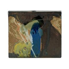 William Wyman Buchvase aus Steingut in Plattenbauweise