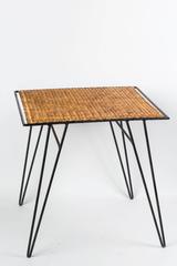 Rare Rattan and Iron Dining Set by John Risley