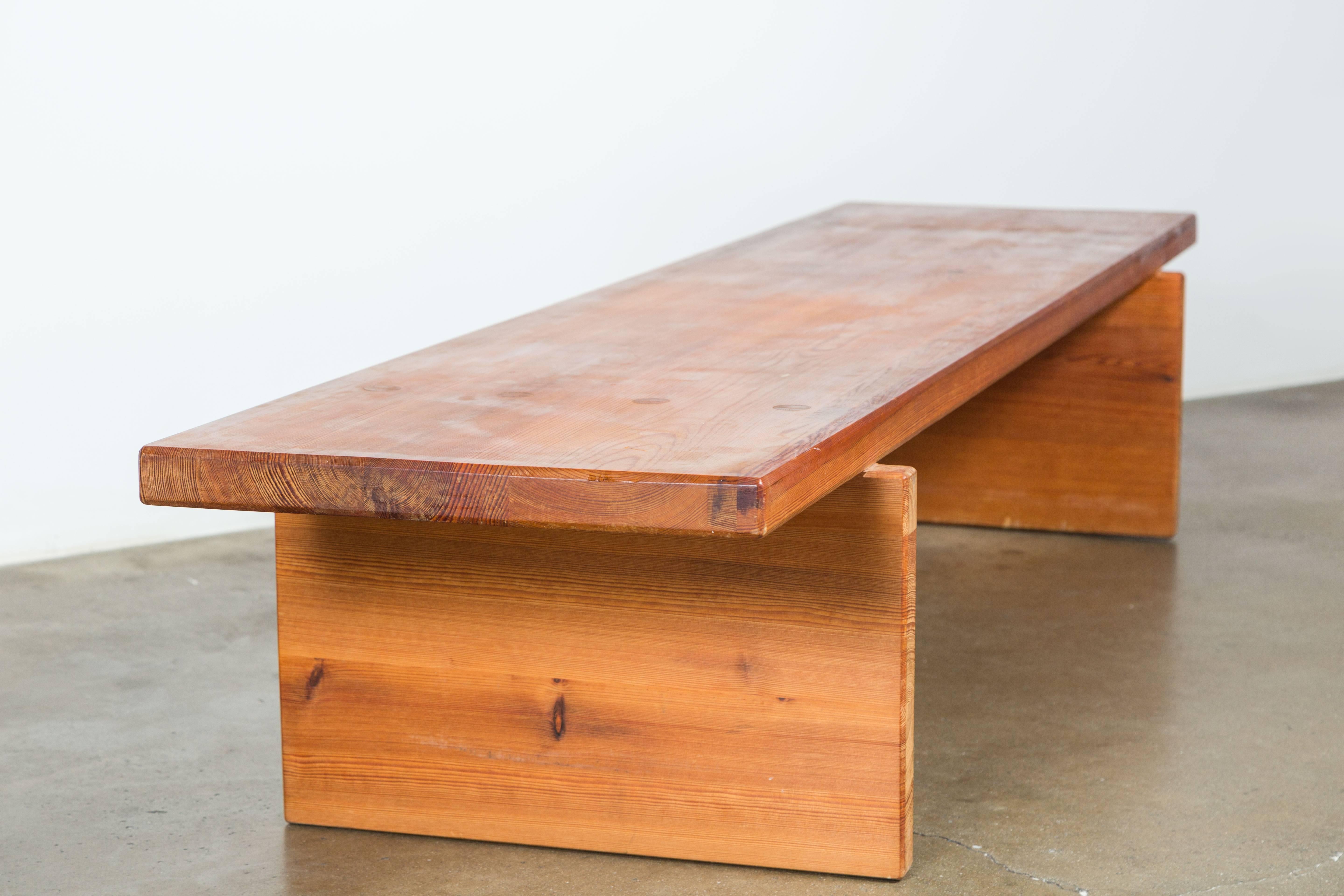 Late 20th Century Pine Coffee Table by Roland Wilhelmsson