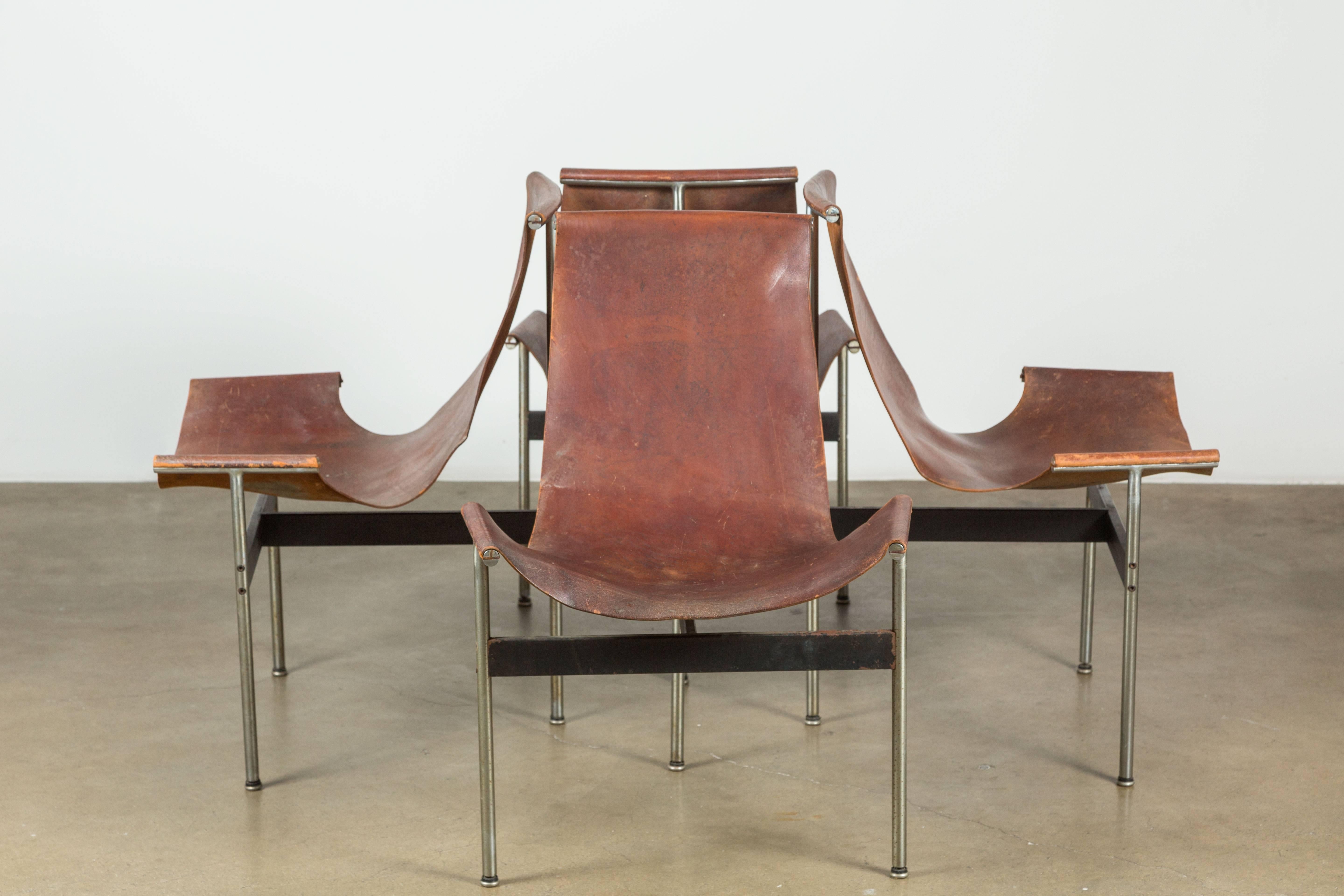 Mid-20th Century T-Chairs by William Katavolos Littell and Kelly for Laverne Originals