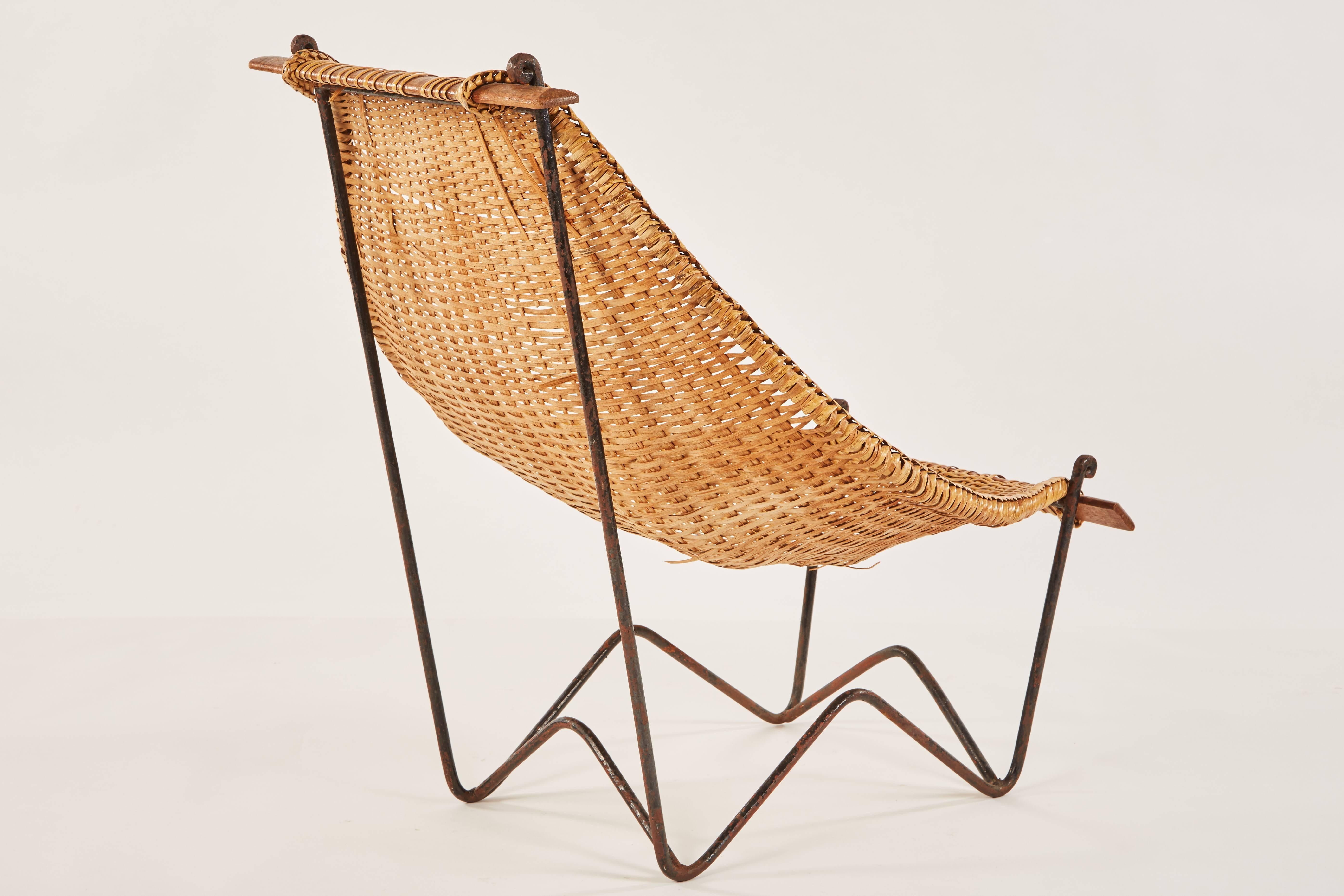 Mid-20th Century Duyan Lounge Chair and Ottoman by John Risley