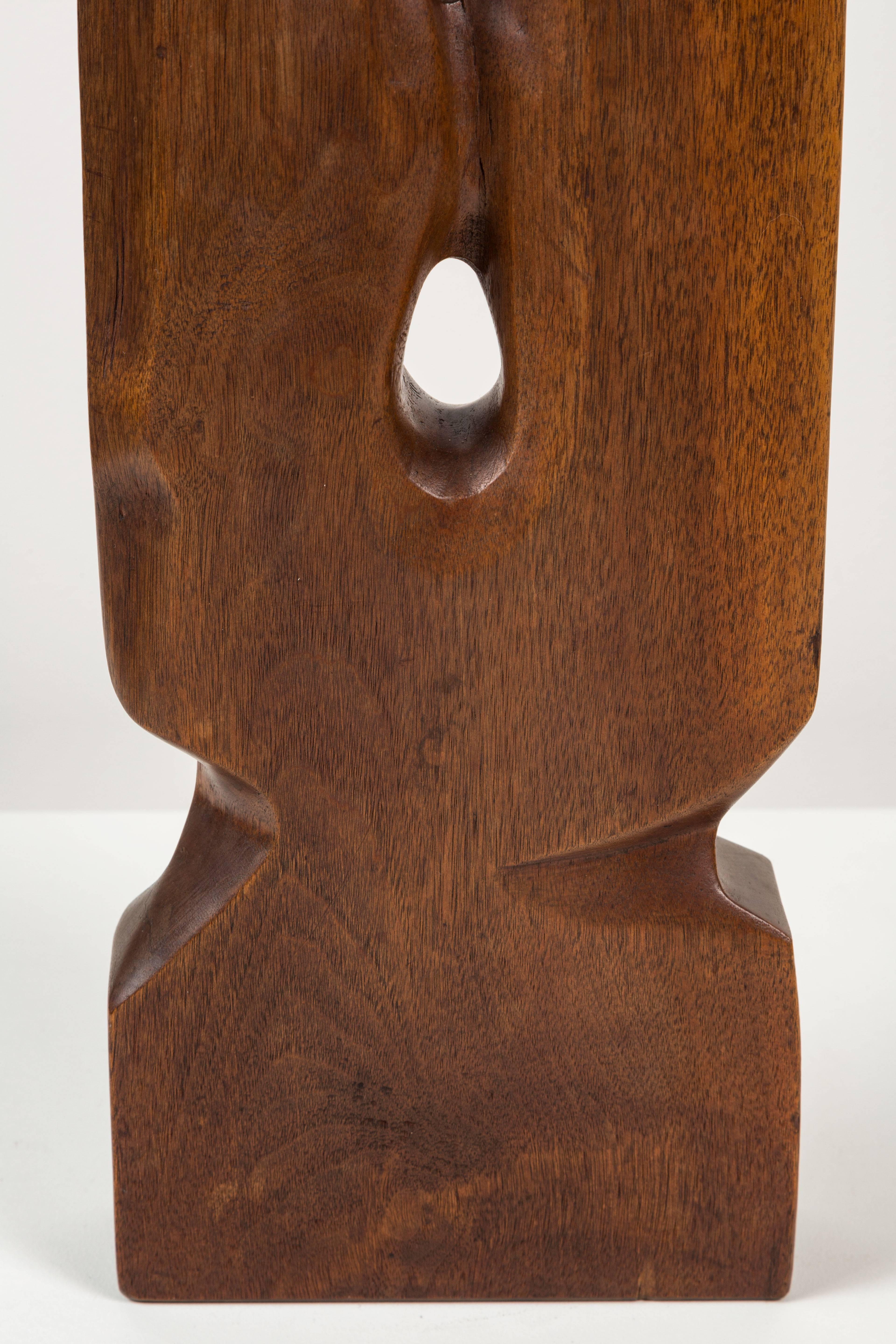 Mid-20th Century Biomorphic Wood Sculpture