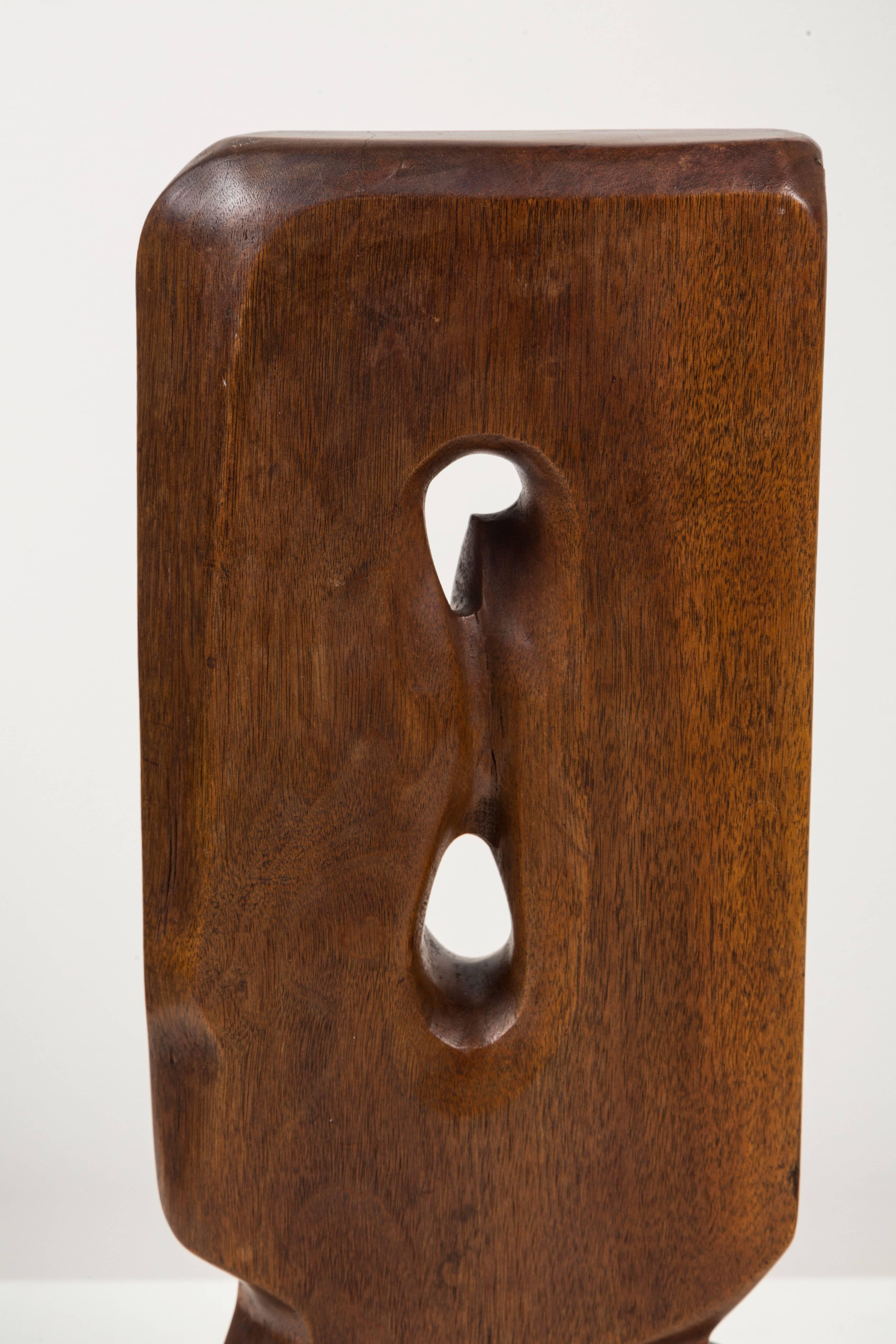 Biomorphic Wood Sculpture In Good Condition In Los Angeles, CA