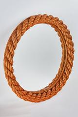 Pair of Circular Rope Mirror by Adrien Audoux and Frida Minet