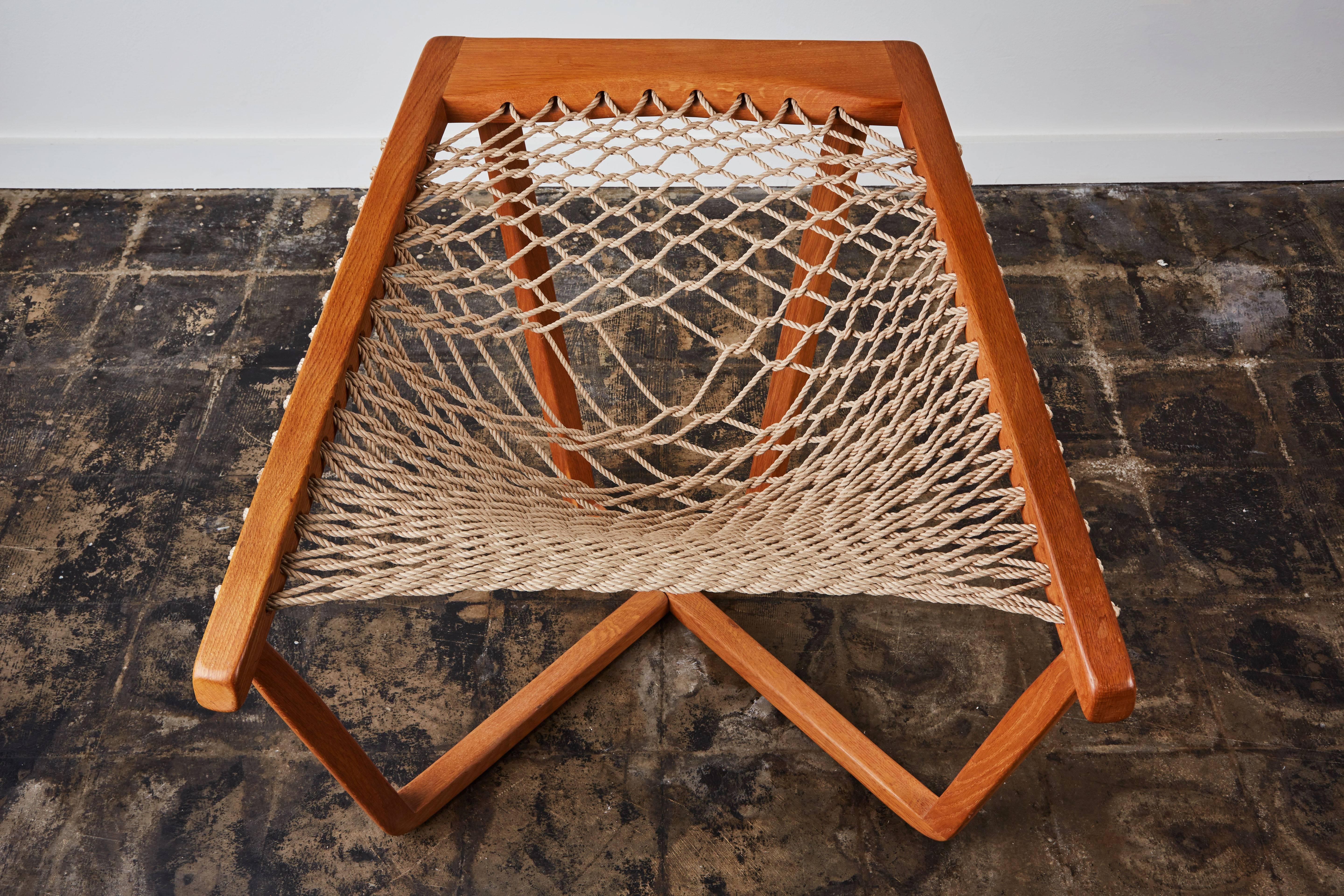 Brass Scandinavian Net Chair