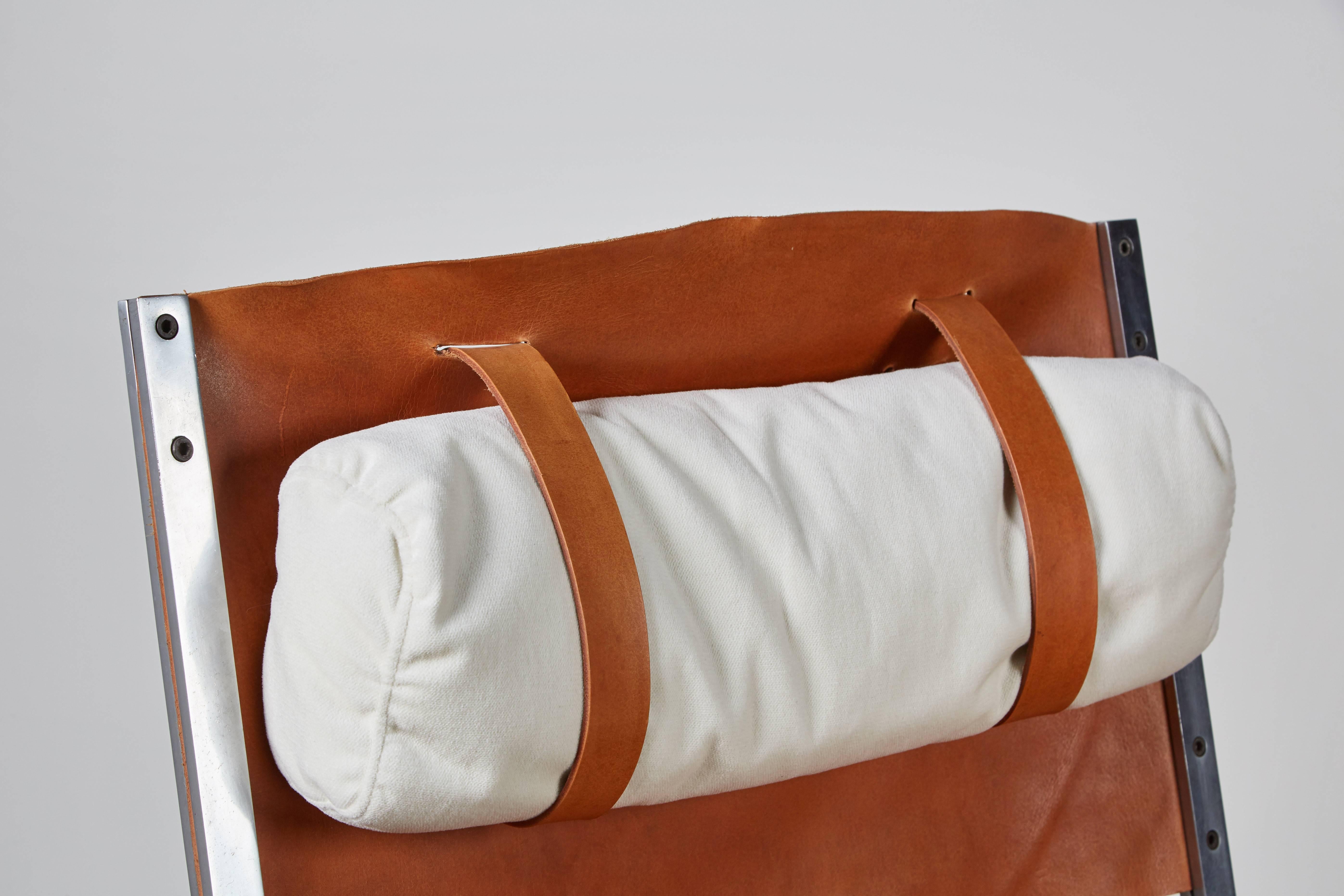 Rare Leather Lounge Chair by A. Polak 1