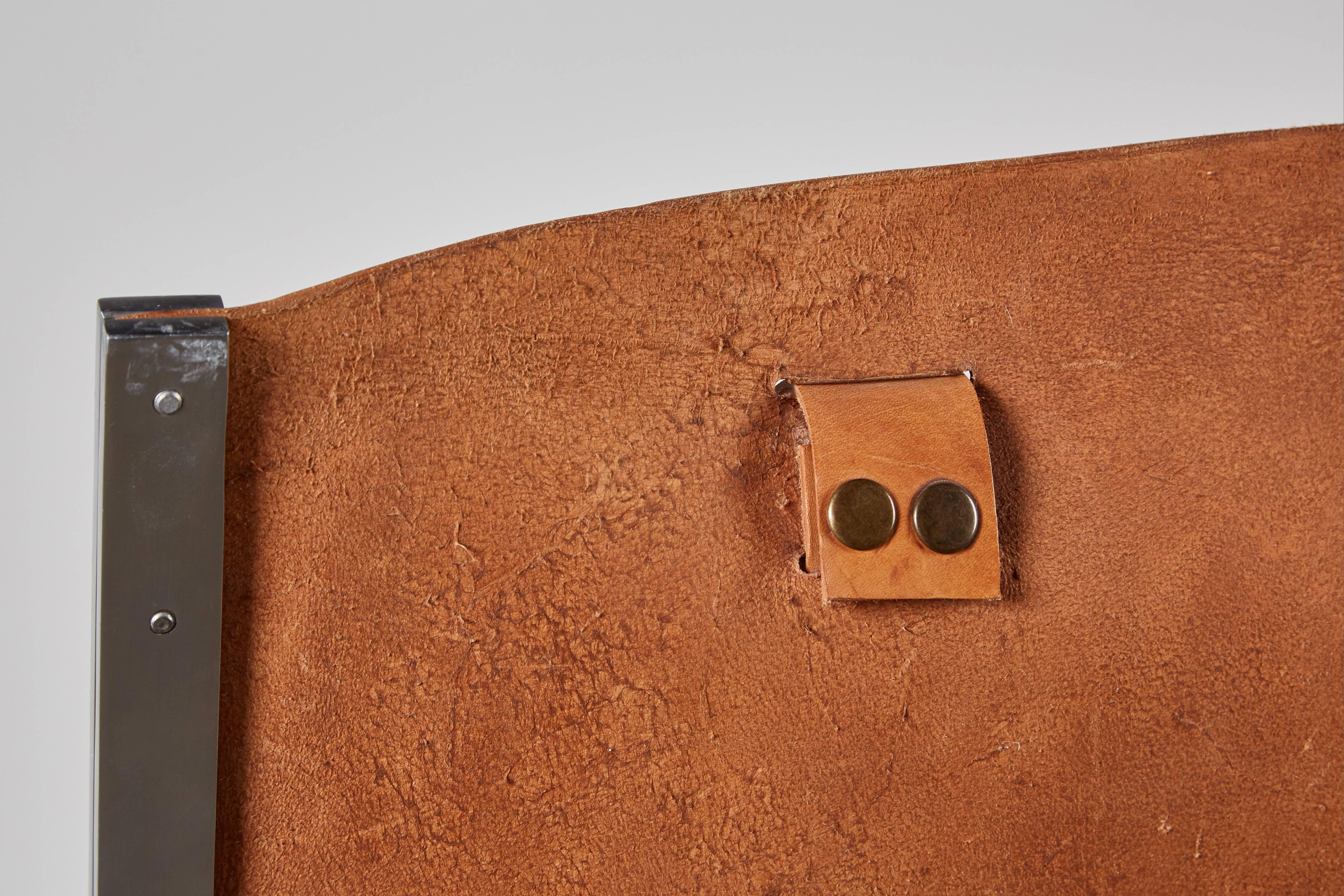 Rare Leather Lounge Chair by A. Polak 3
