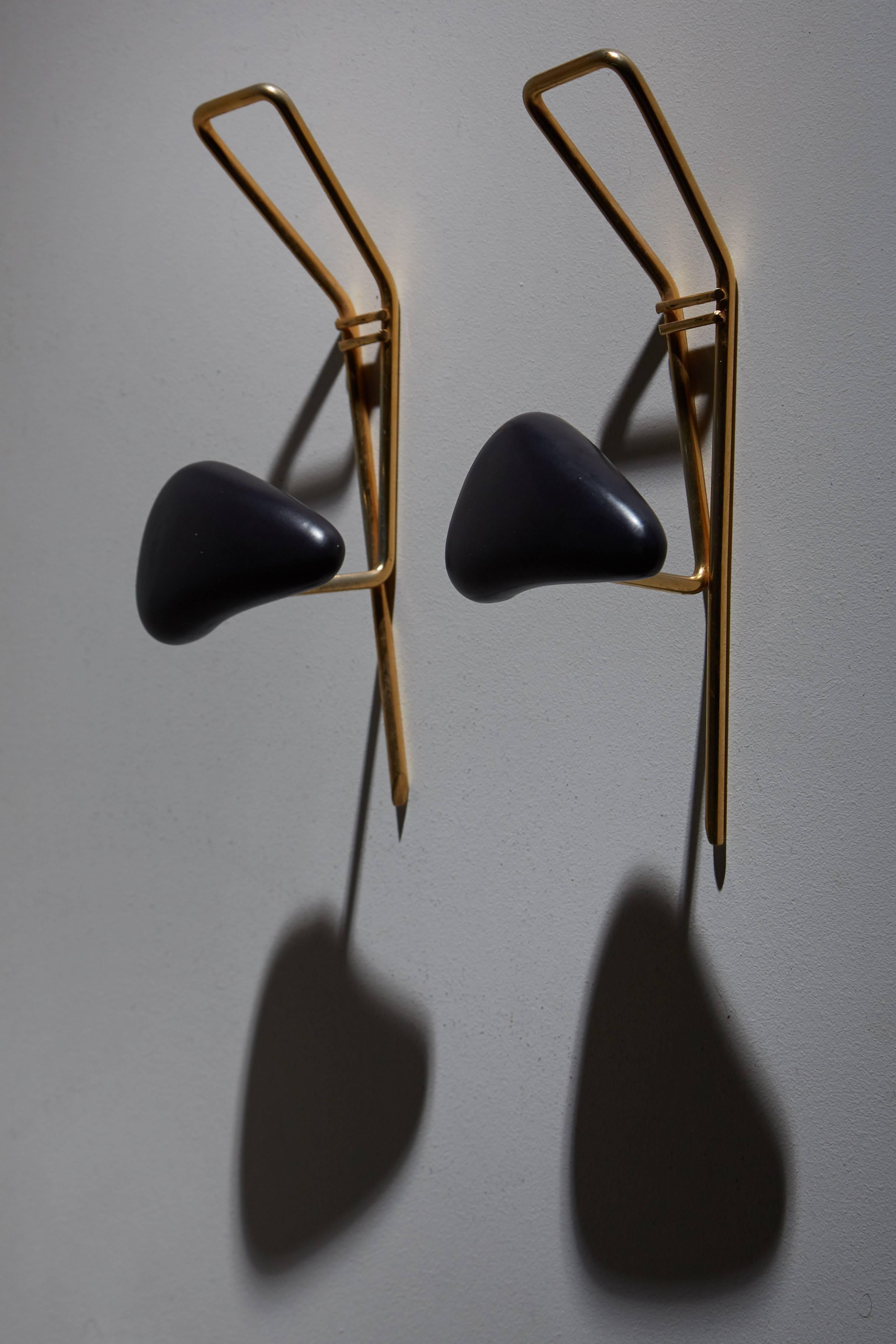 French Pair of Coat Racks by Georges Jouve for Marcel Asselbur