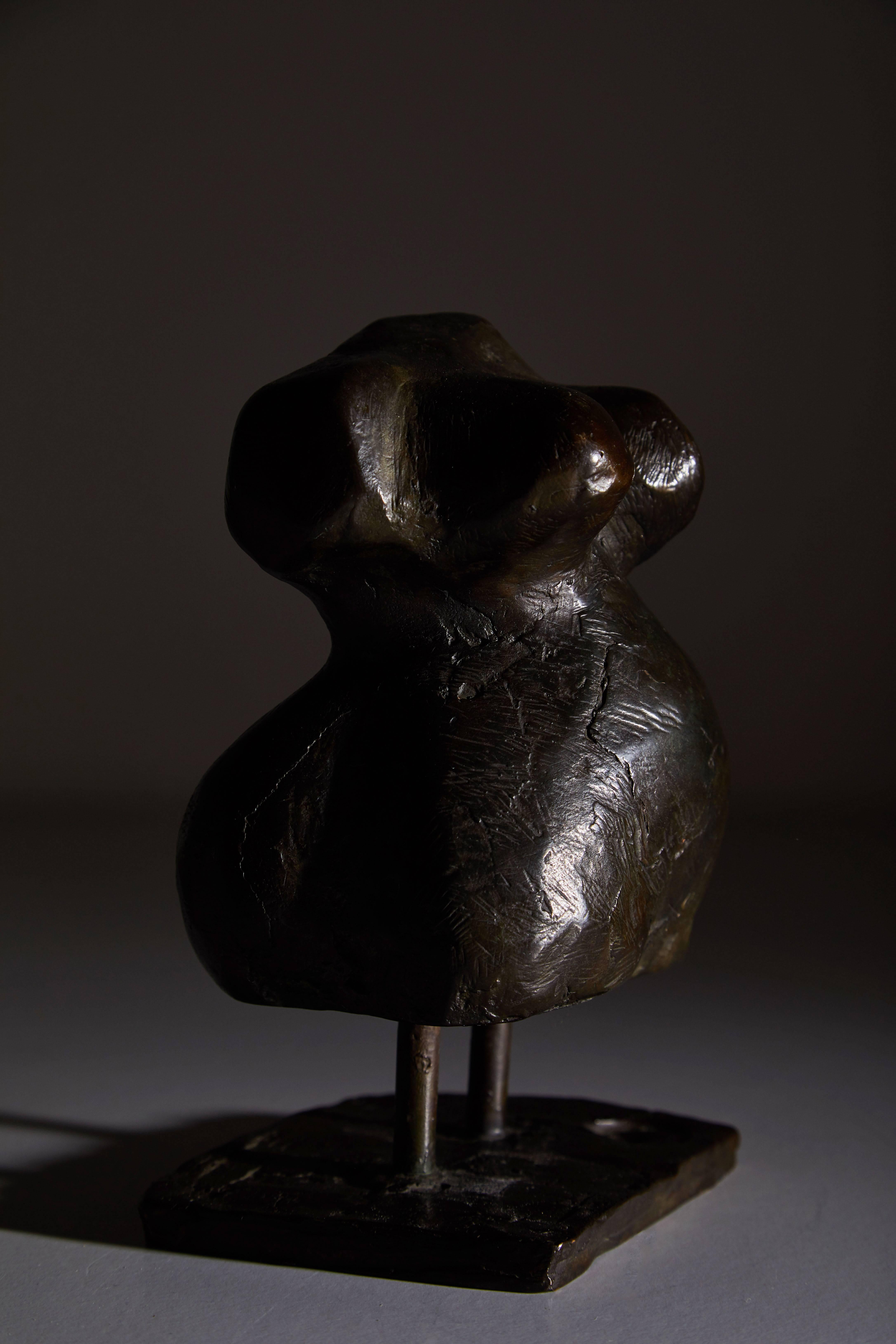 Bronze Nude Female Torso Sculpture by Exte Goyen 1