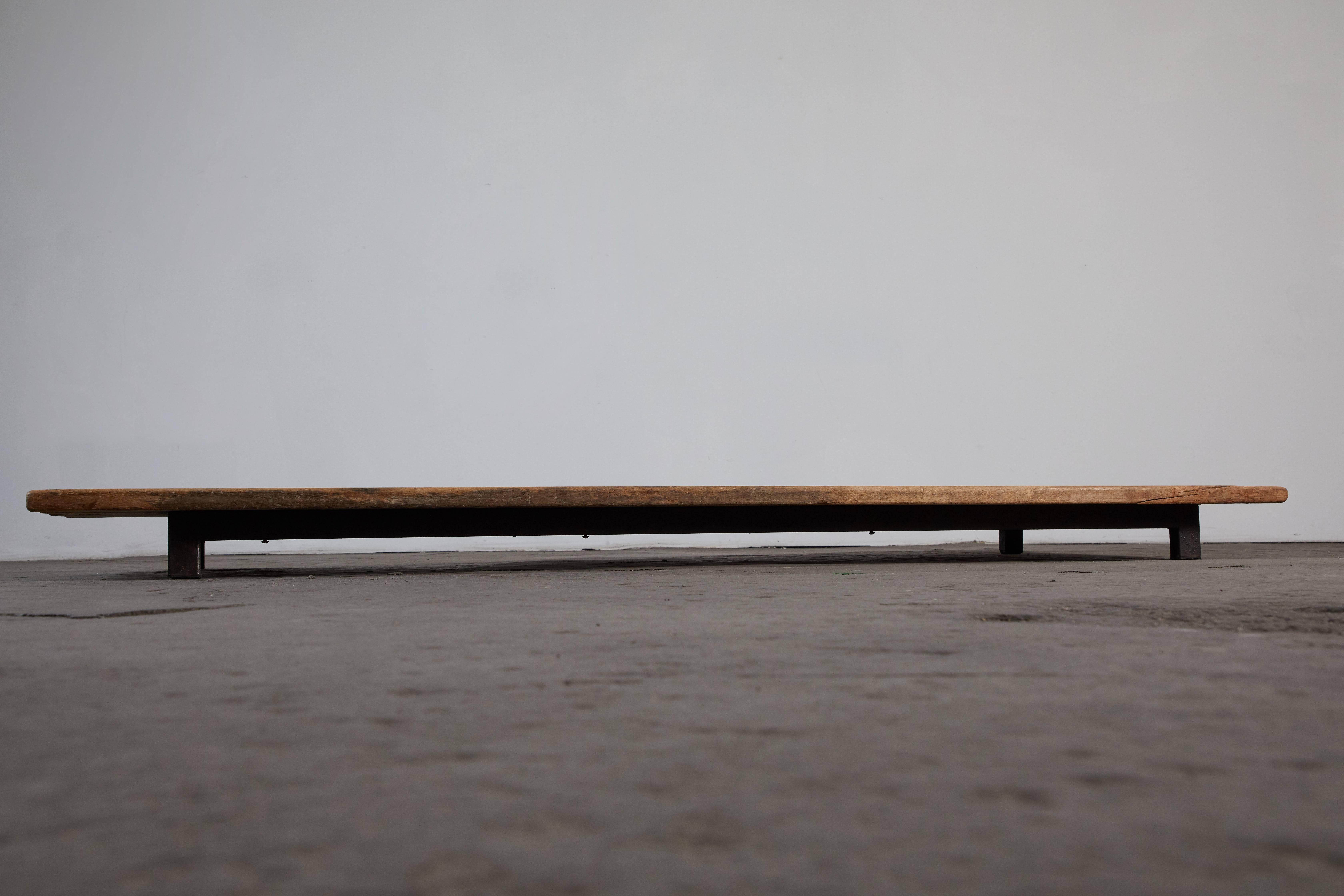 French Cansado Low Bench by Charlotte Perriand