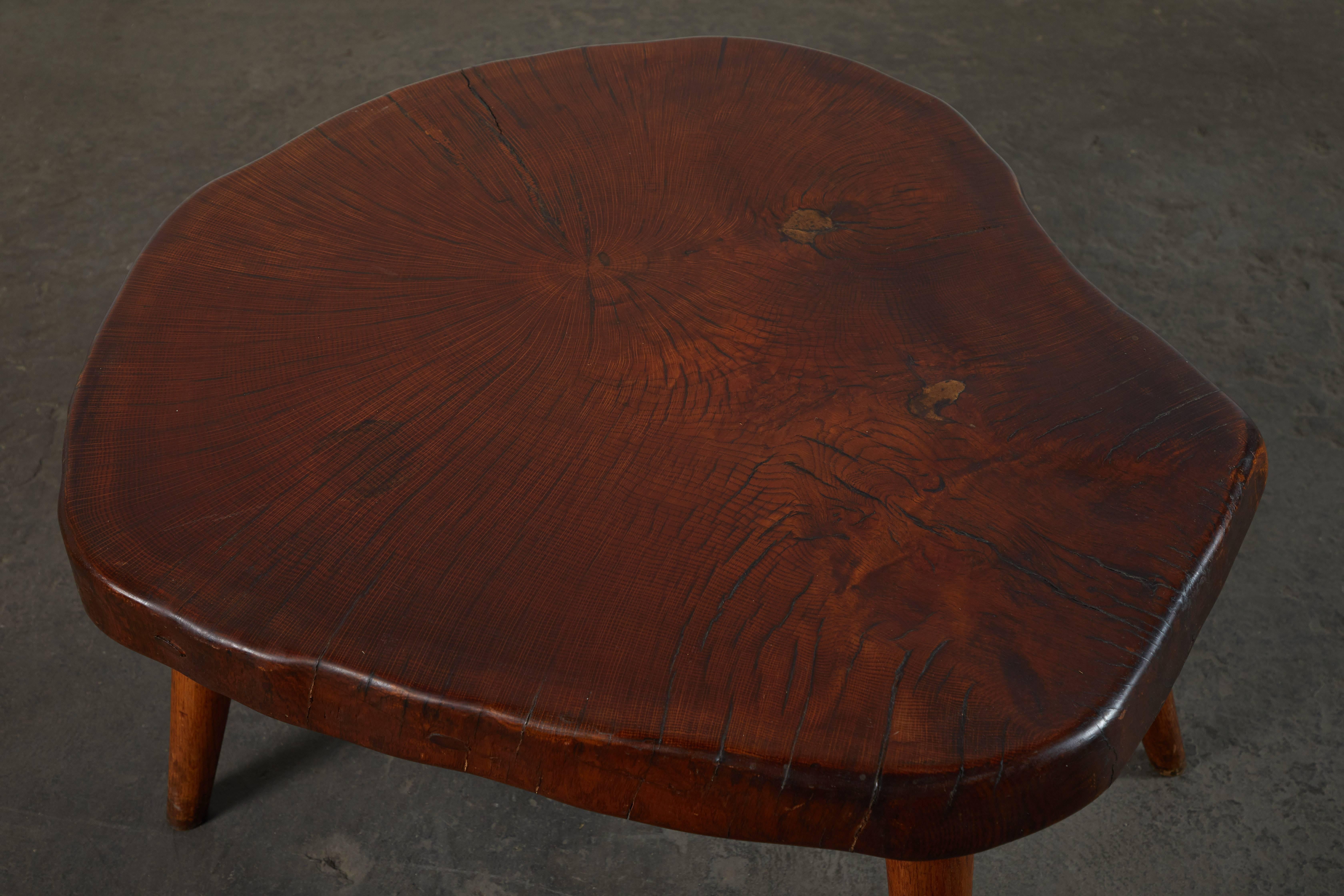Mid-20th Century Organic Burl Wood Coffee Table