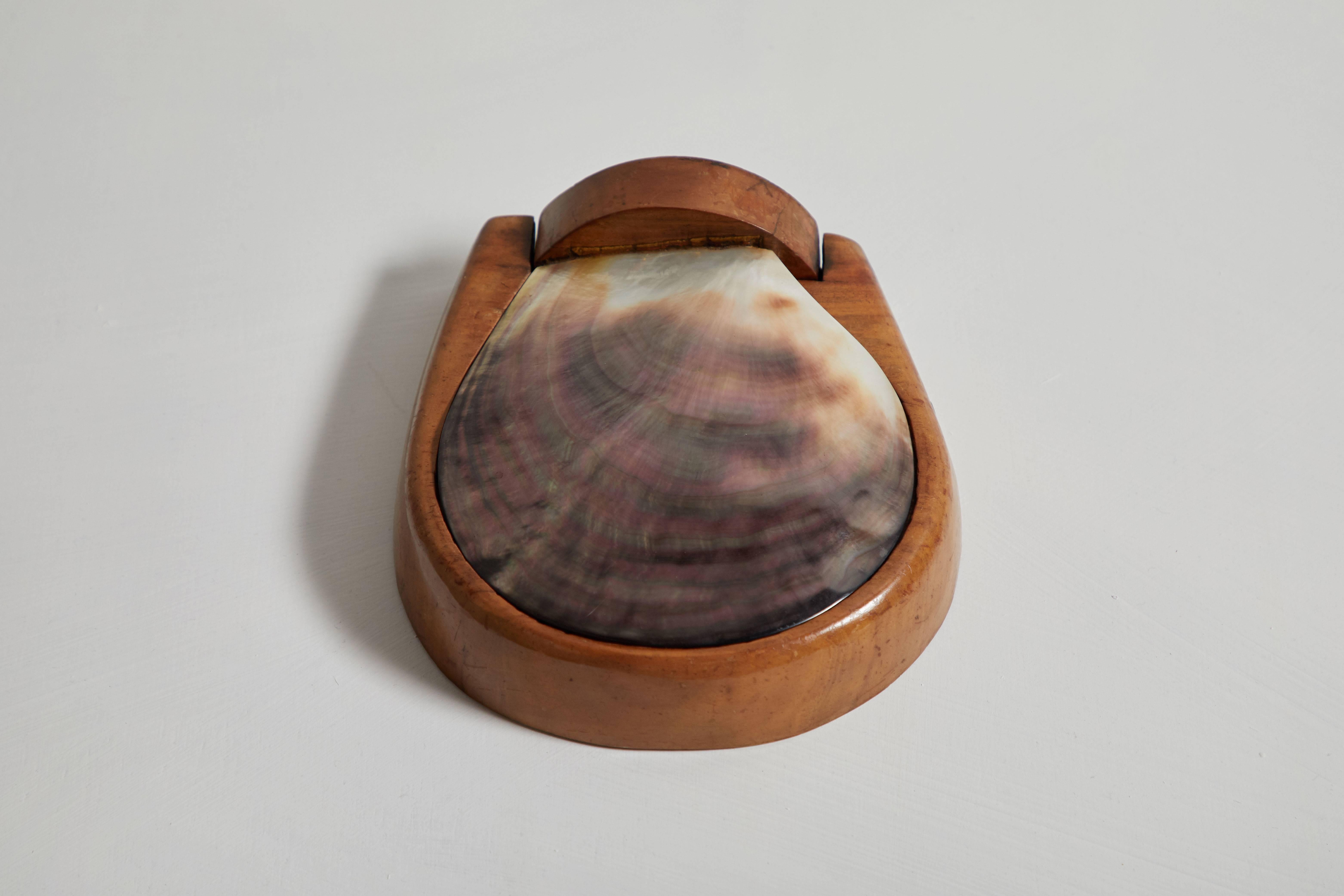 French Abalone Shell Box Attributed to Alexandre Noll