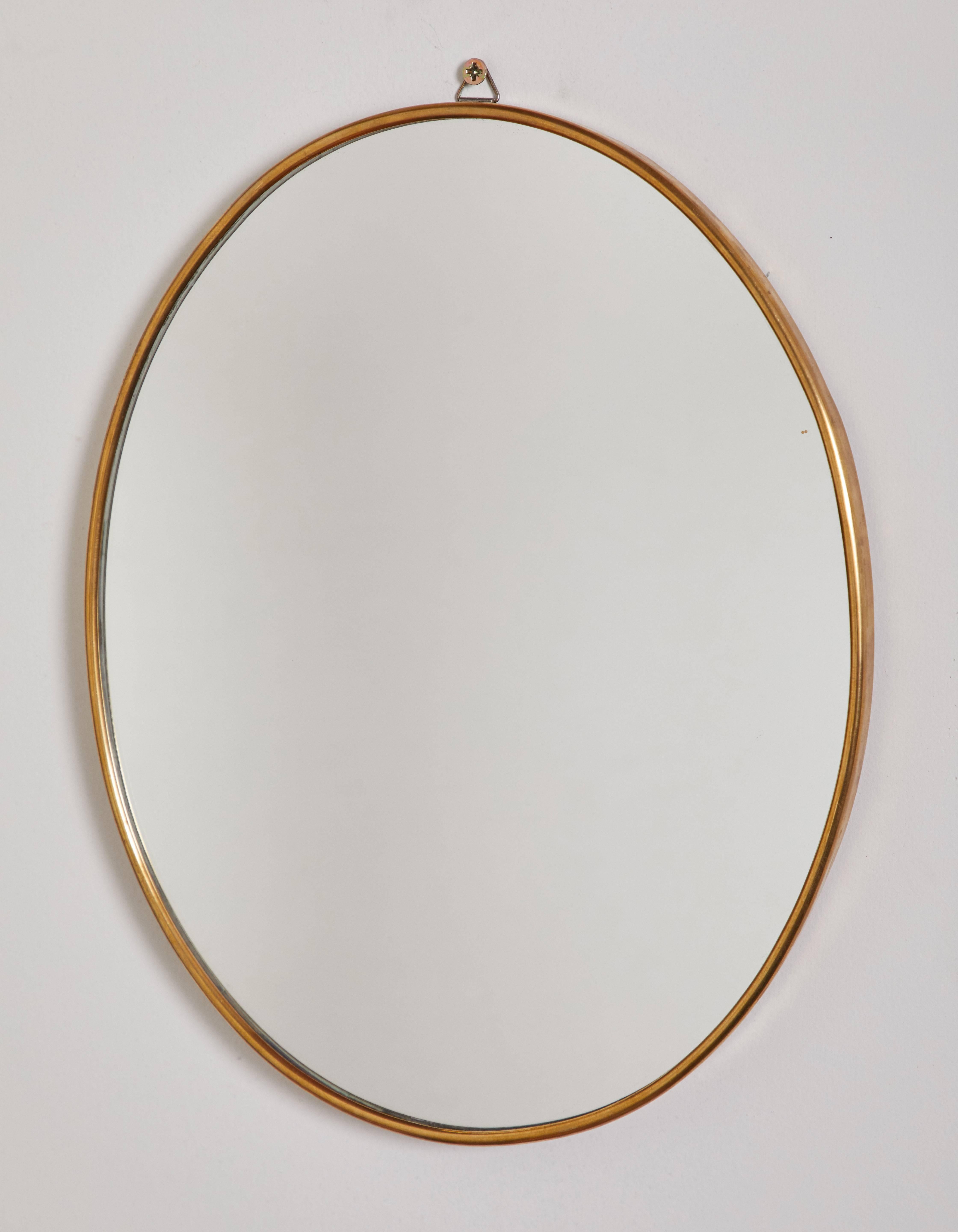 Mid-20th Century Italian Brass Mirrors  For Sale