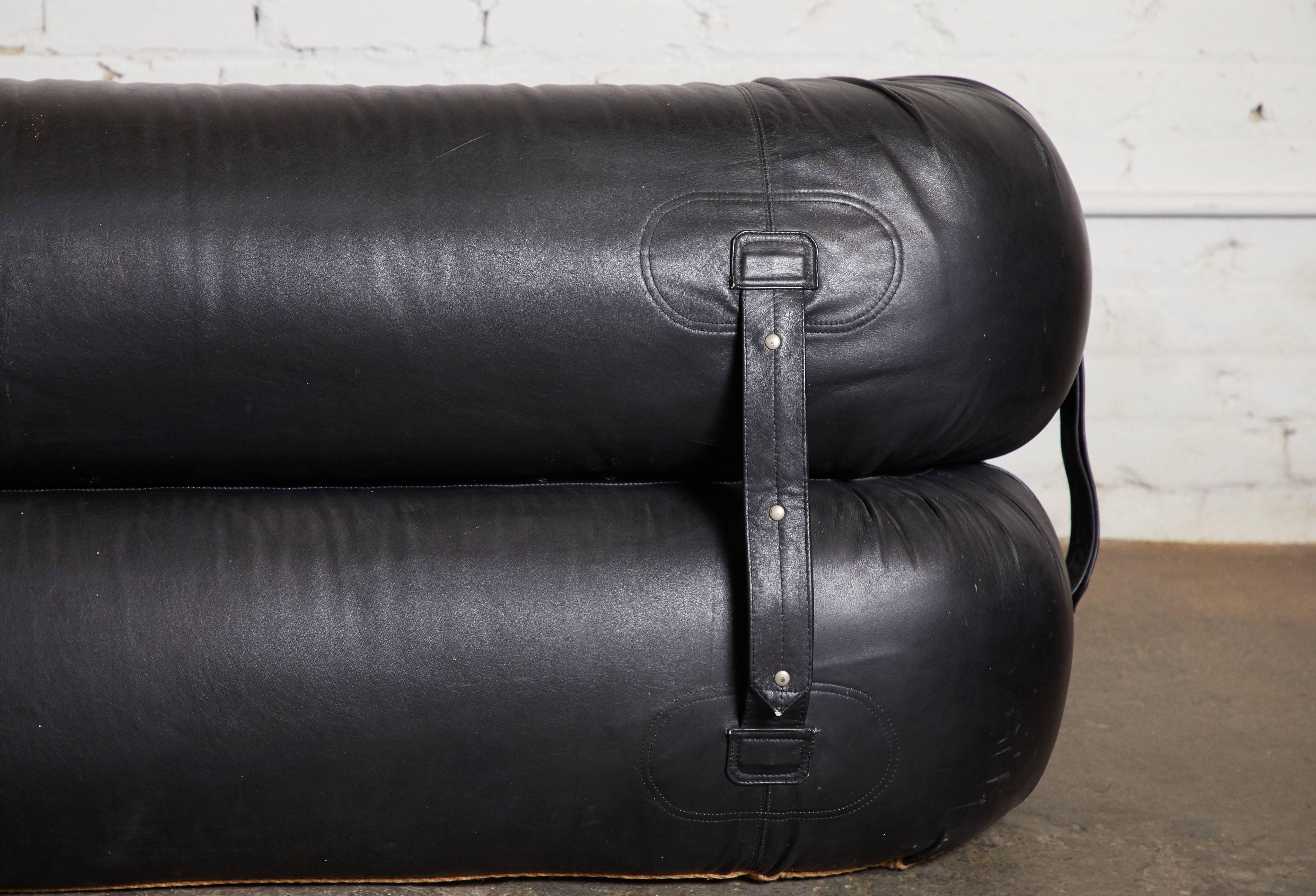 Leather Anfibio Sofa by Alessandro Becchi