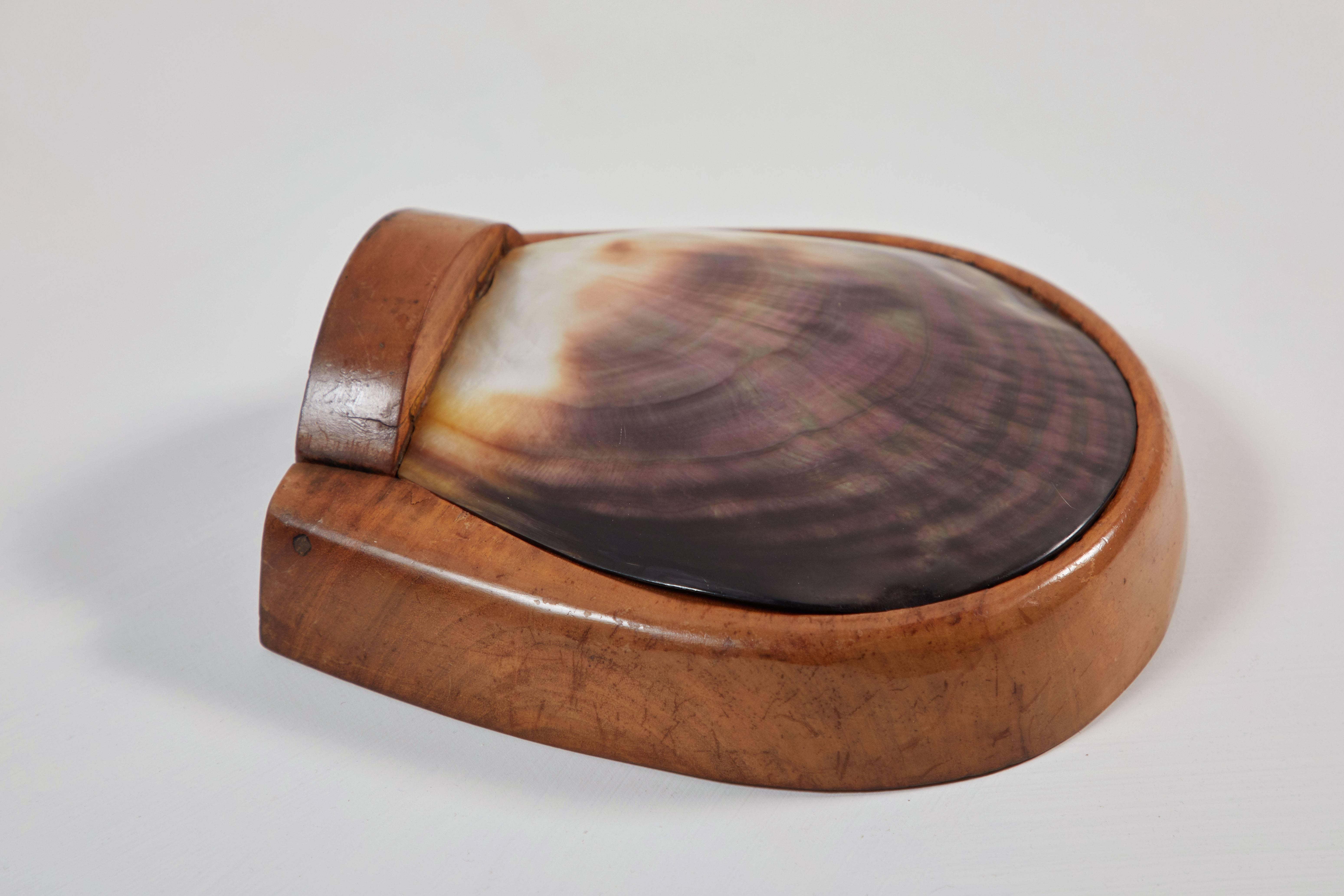 Carved Abalone Shell Box Attributed to Alexandre Noll