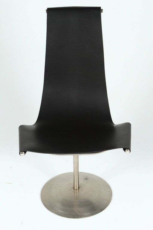 American Leather Sling Chair in the Manner of W. Katavolos, R. Littell and D. Kelley