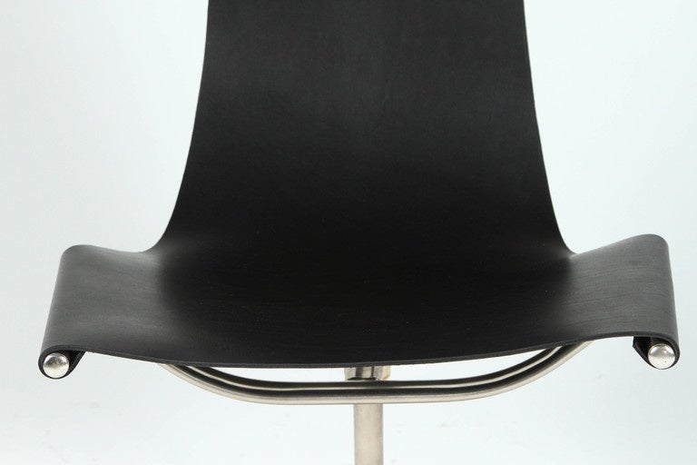 Mid-20th Century Leather Sling Chair in the Manner of W. Katavolos, R. Littell and D. Kelley