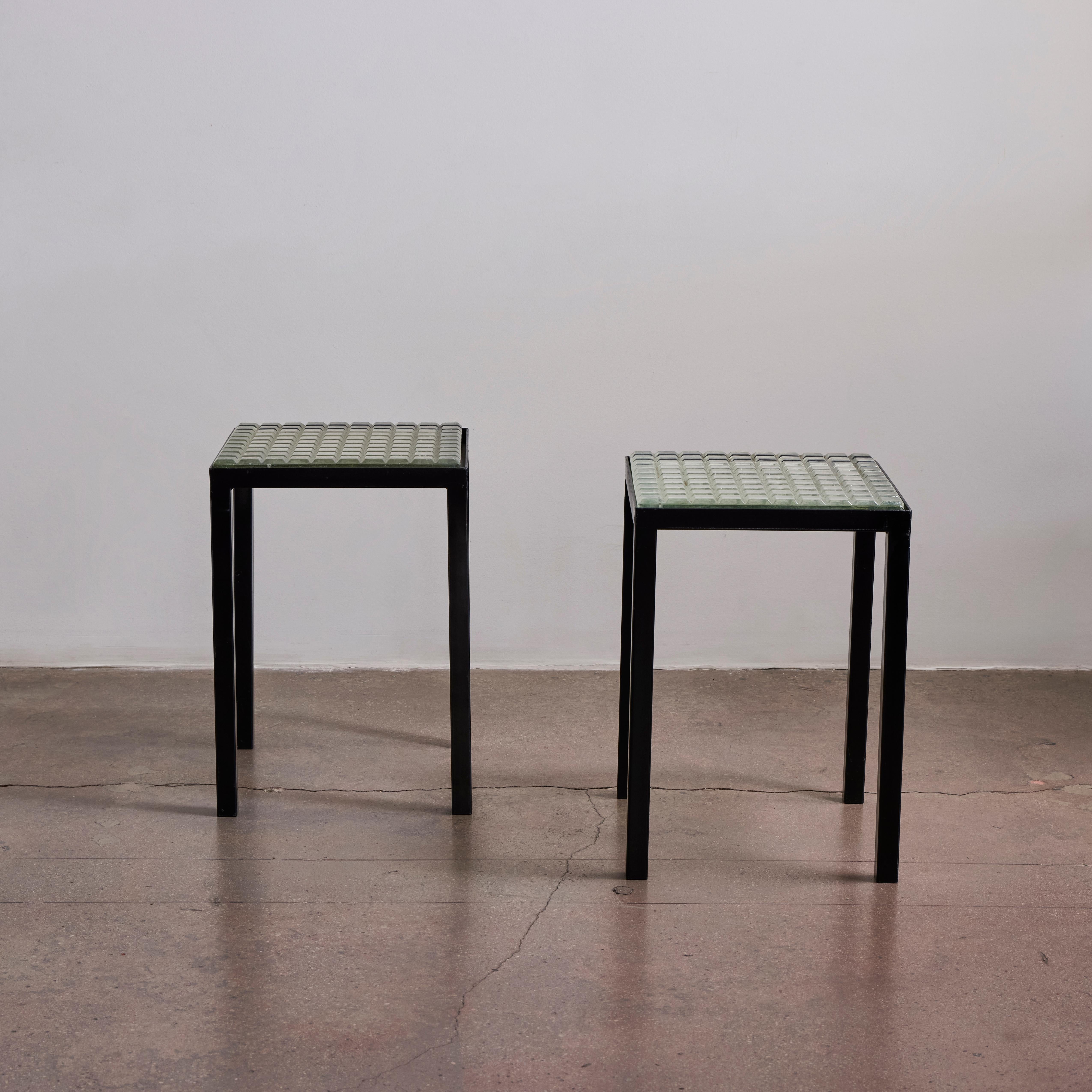 Saint Gobain Glass Side Tables For Sale 4
