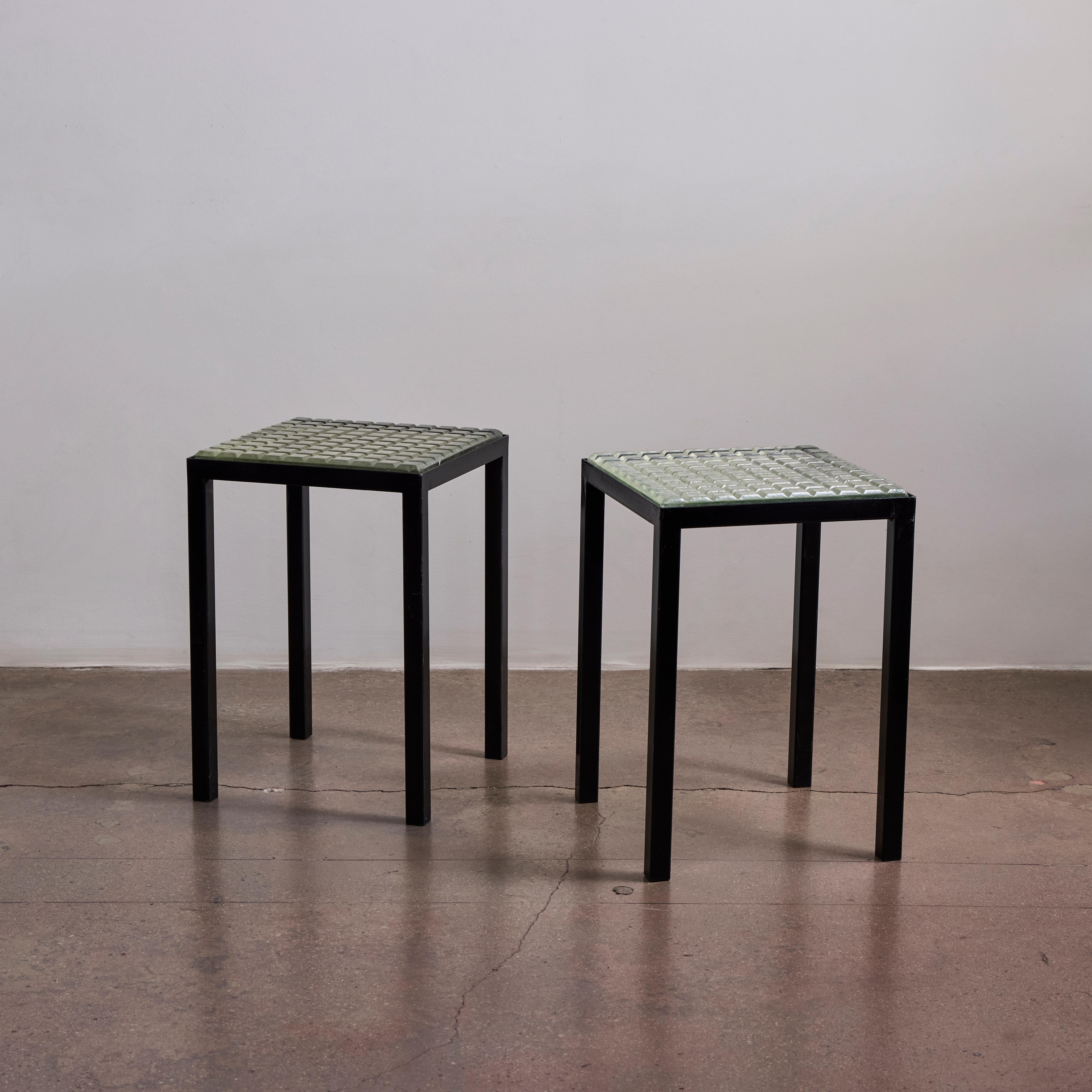 Saint Gobain Glass Side Tables For Sale 3