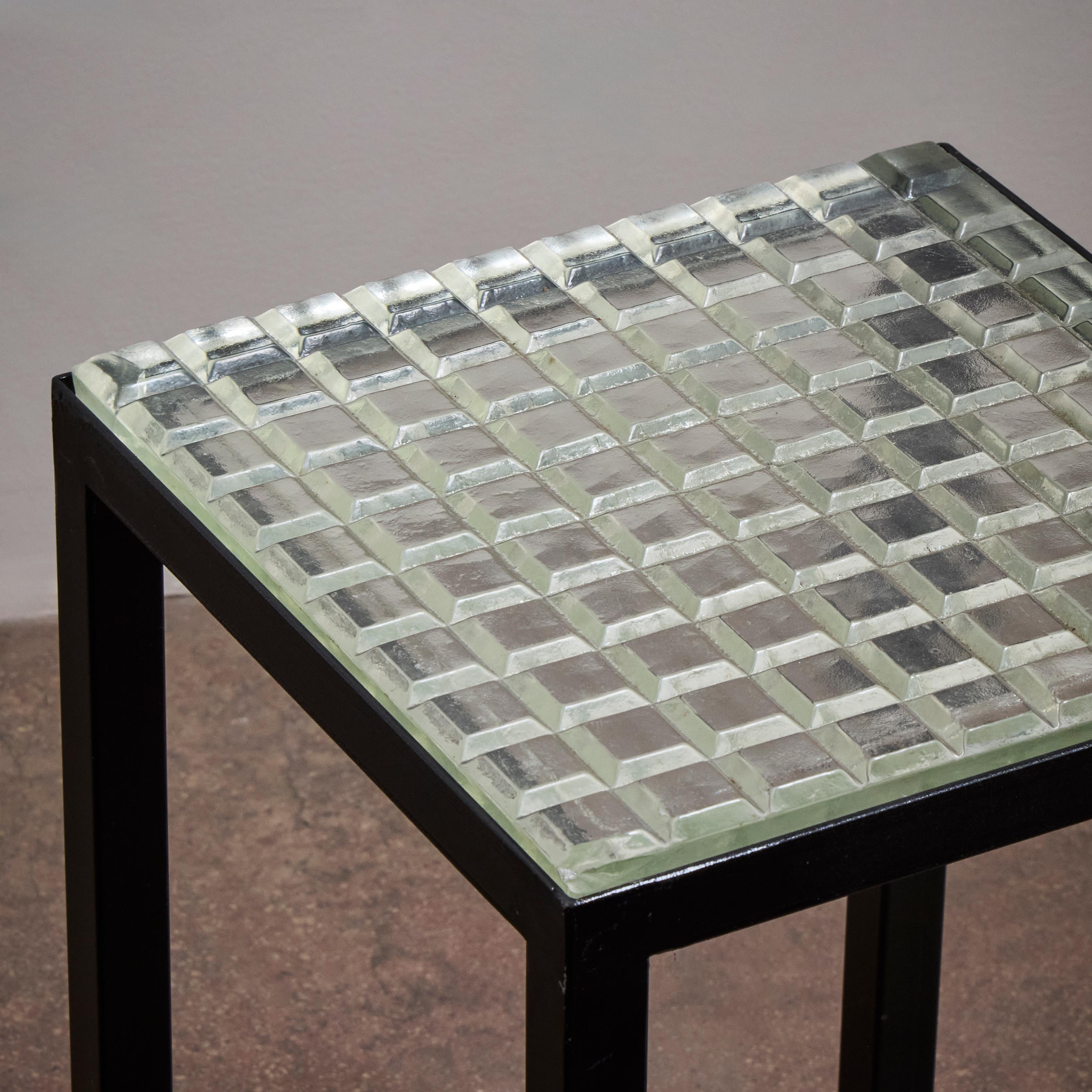 Saint Gobain Glass Side Tables For Sale 7