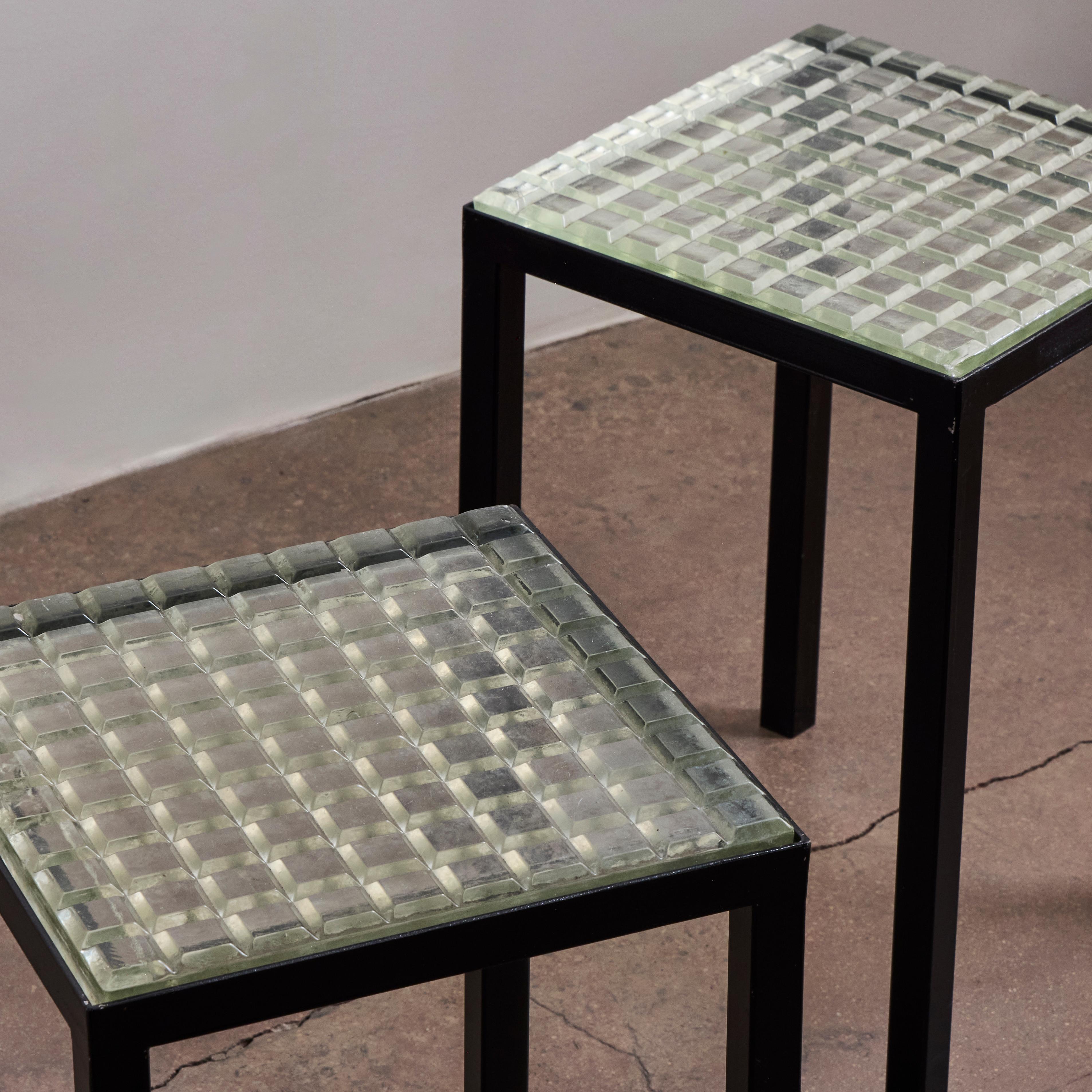 Saint Gobain Glass Side Tables For Sale 11