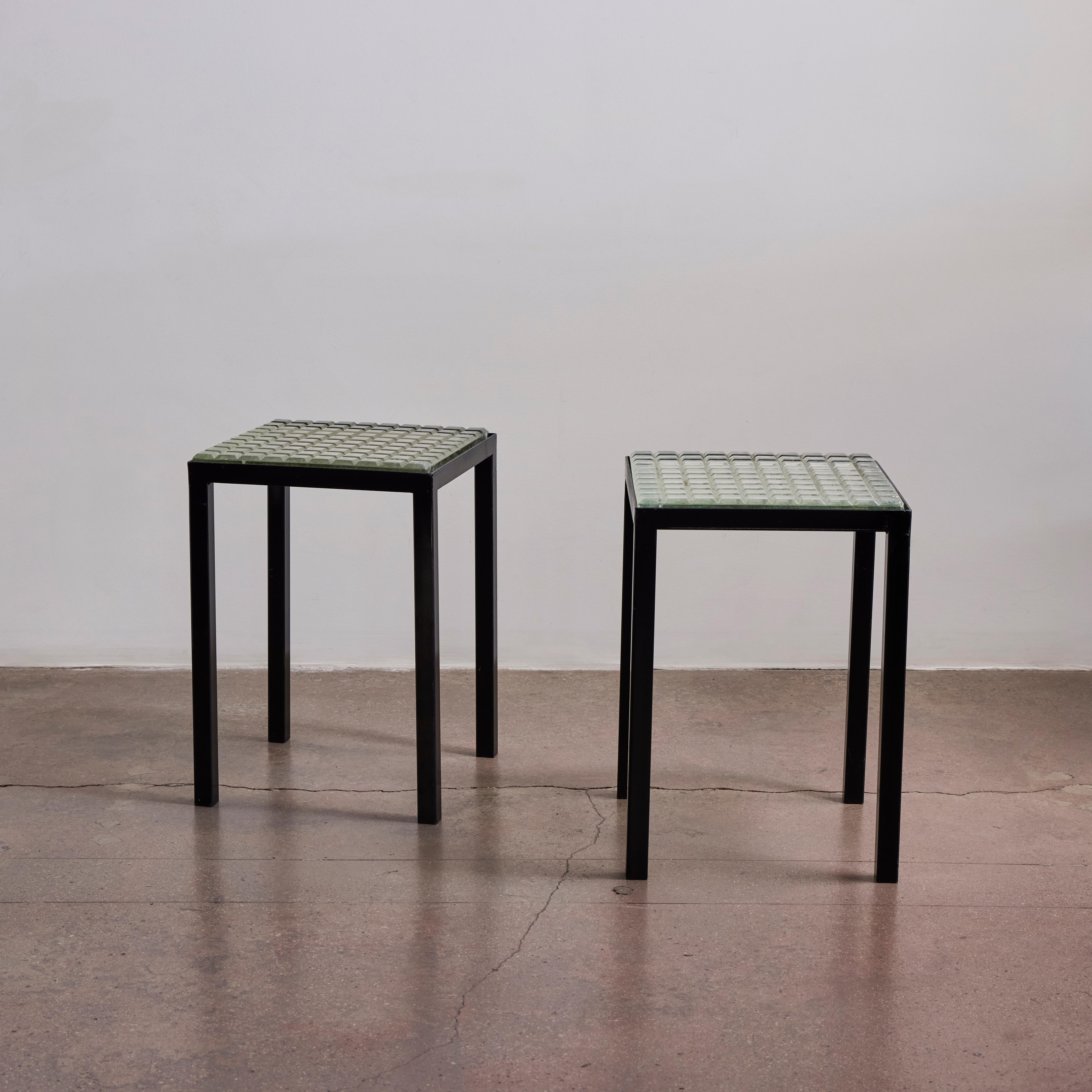 Saint Gobain Glass Side Tables For Sale 5