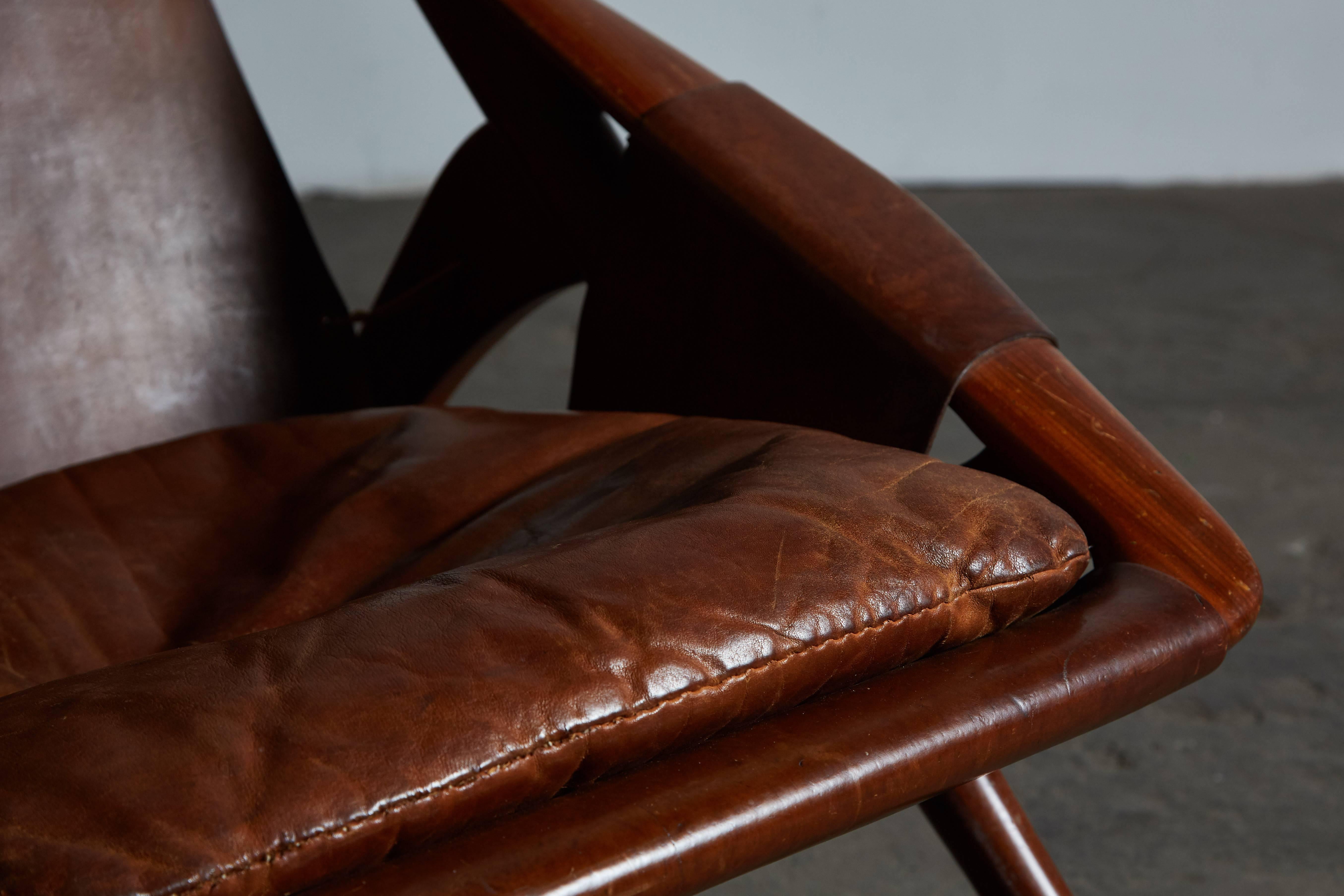 Leather Lounge Chair by W.D. Andersag 4