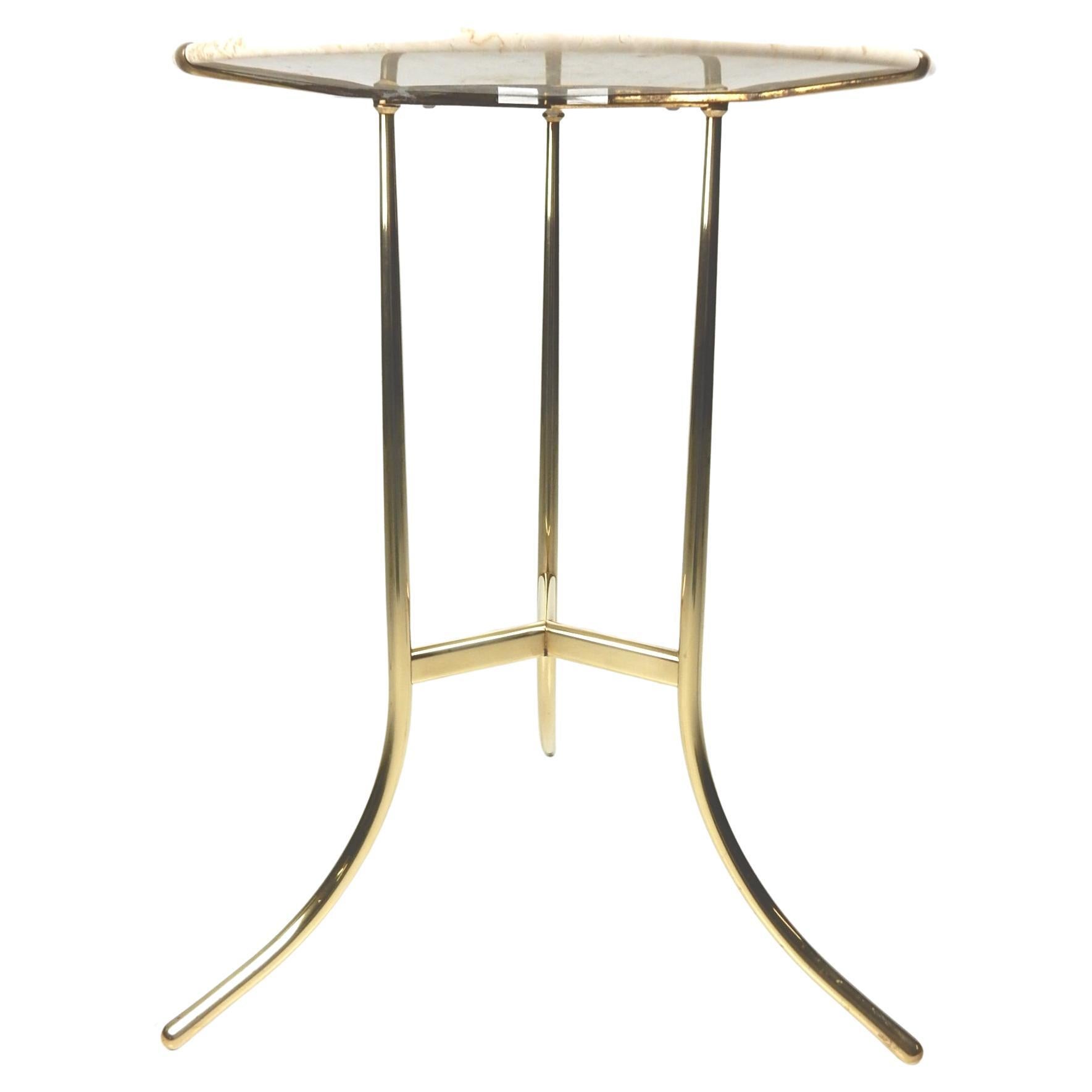 Cedric Hartman Design Bronze and Marble Guéridon Table