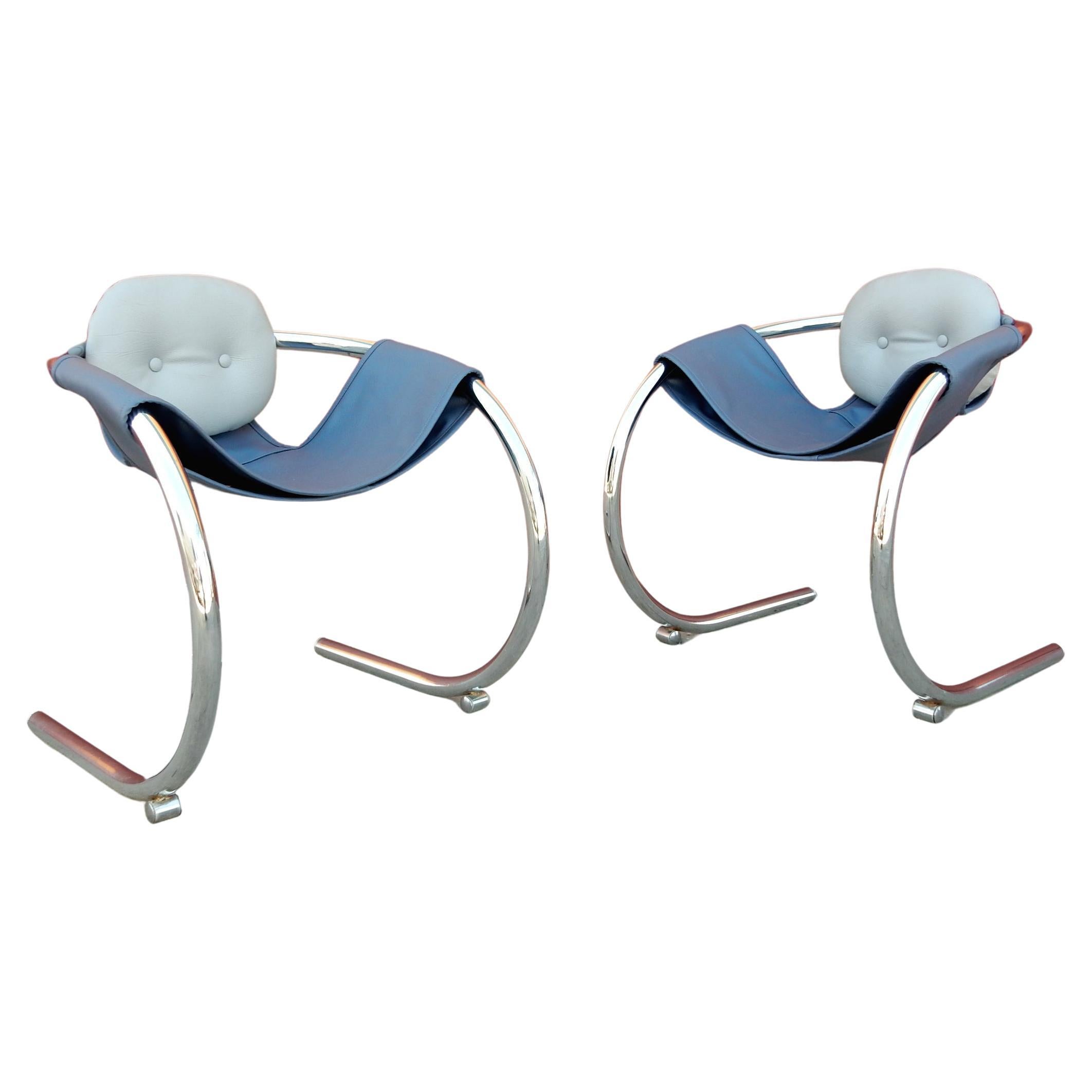 1970s Lounge Chairs by Byron Botker for Landes of California For Sale