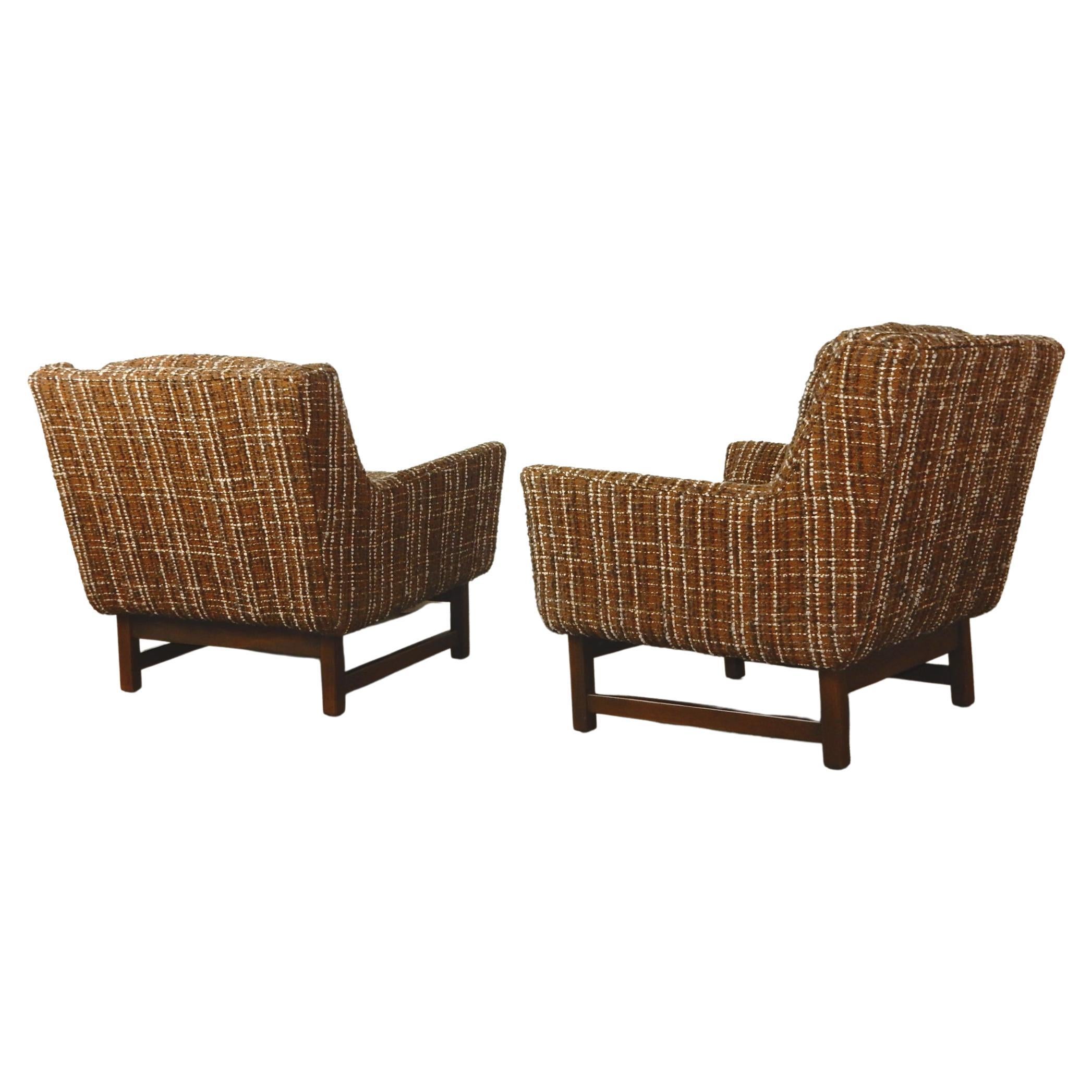 Mid-Century Modern Petite Lounge Chairs in the Style of Jens Risom In Good Condition In Las Vegas, NV