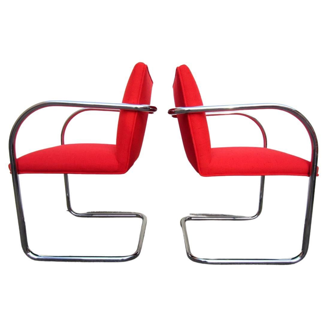 Satz von 10 Brünner Vintage-Stühlen entworfen von Mies Van Der Rohe   im Angebot