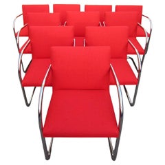 Ensemble de 10 chaises Vintage Design/One conçues par Mies Van Der Rohe