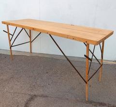 1930s Industrial Wallpaper Hangers Folding Table or Desk