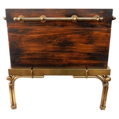 1970's Brass Footed Side Table Casket