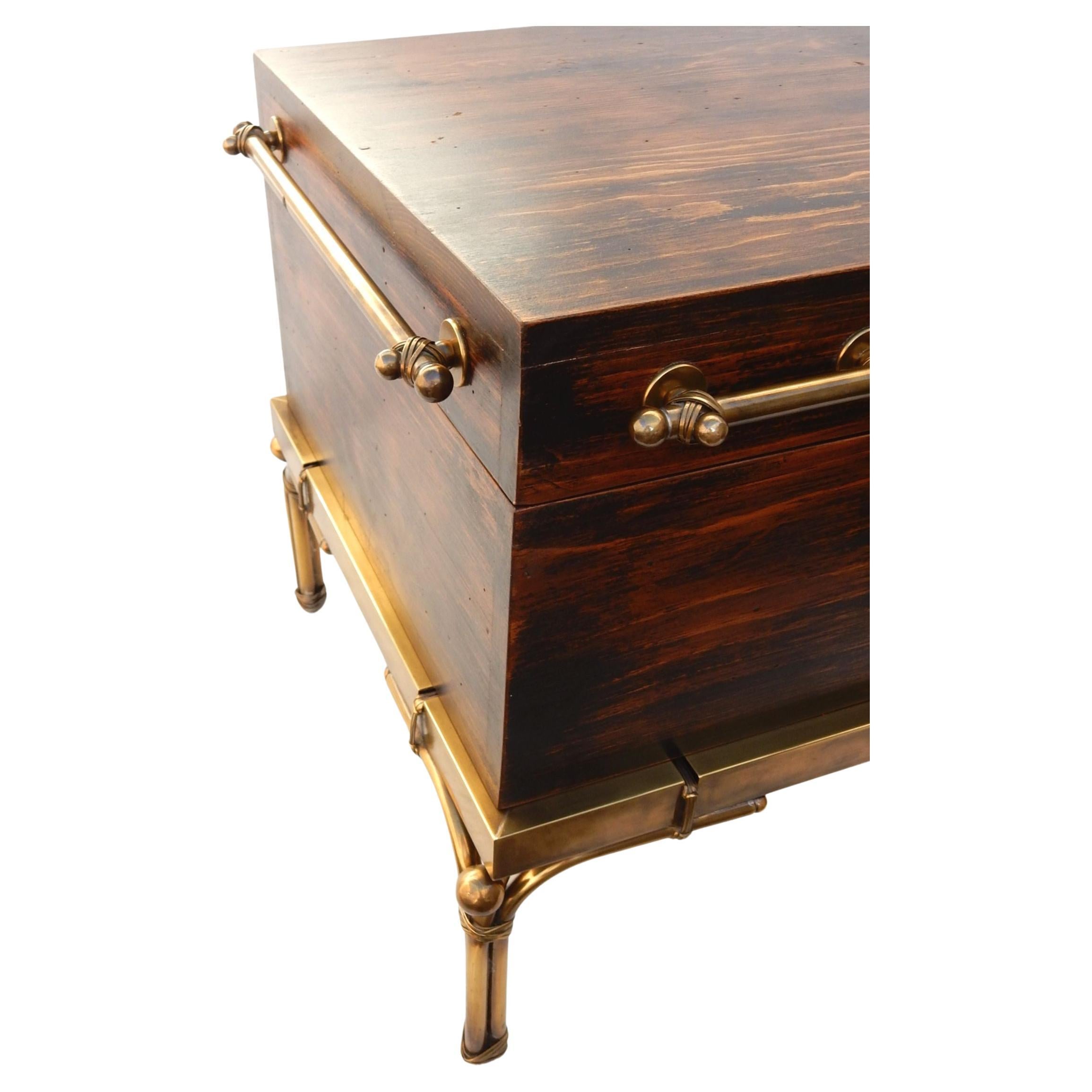 coffin bedside table