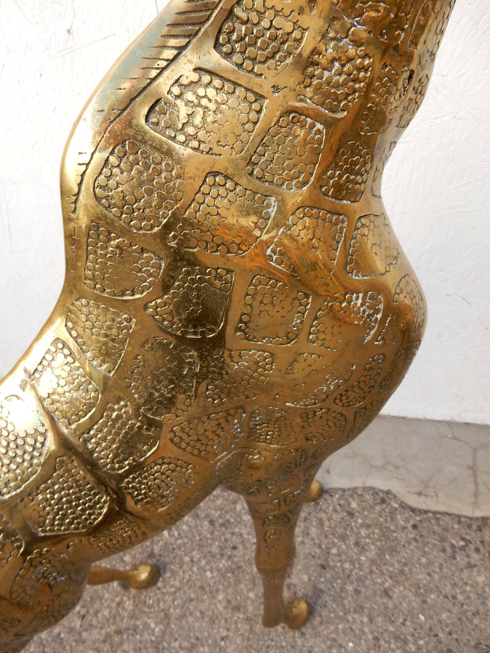 brass giraffe set