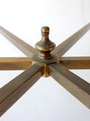 Maison Jansen Hexagon Cloven Hoof Brass Coffee Cocktail Table