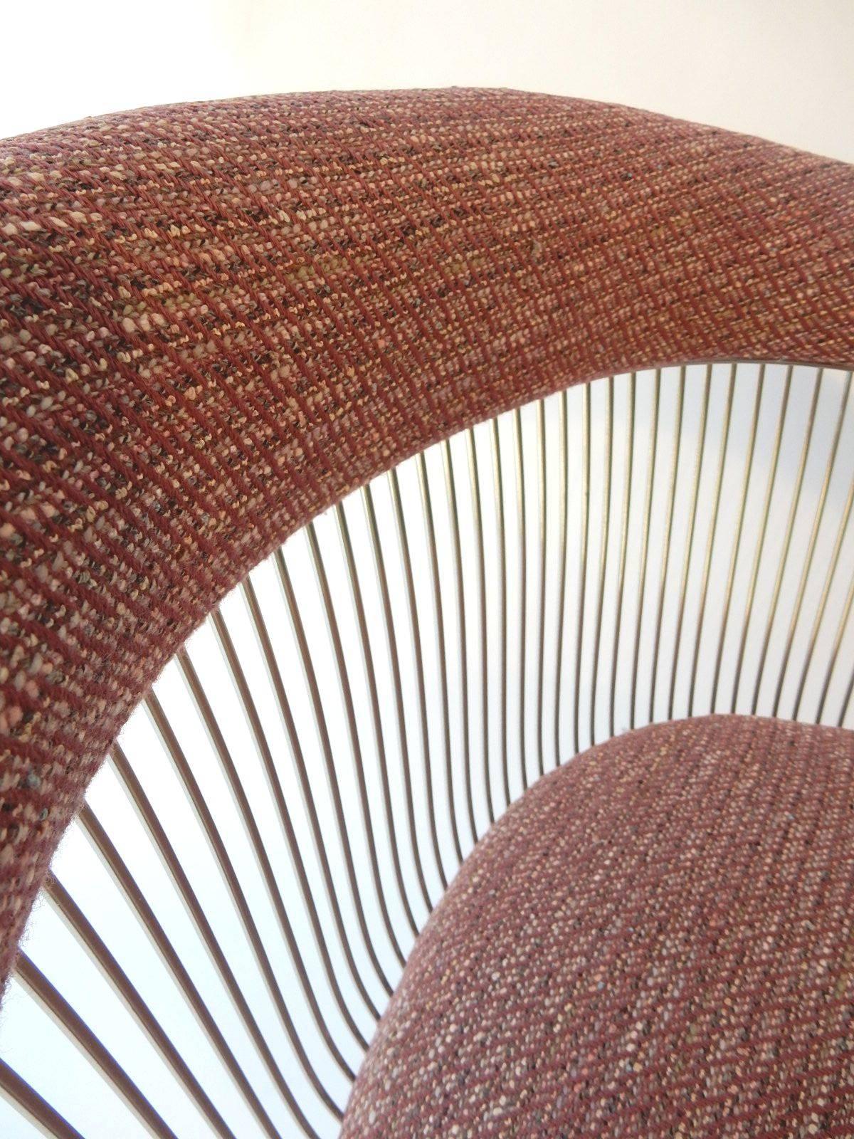 Mid-Century Modern Warren Platner for Knoll Chrome Dining Chairs In Excellent Condition In Las Vegas, NV