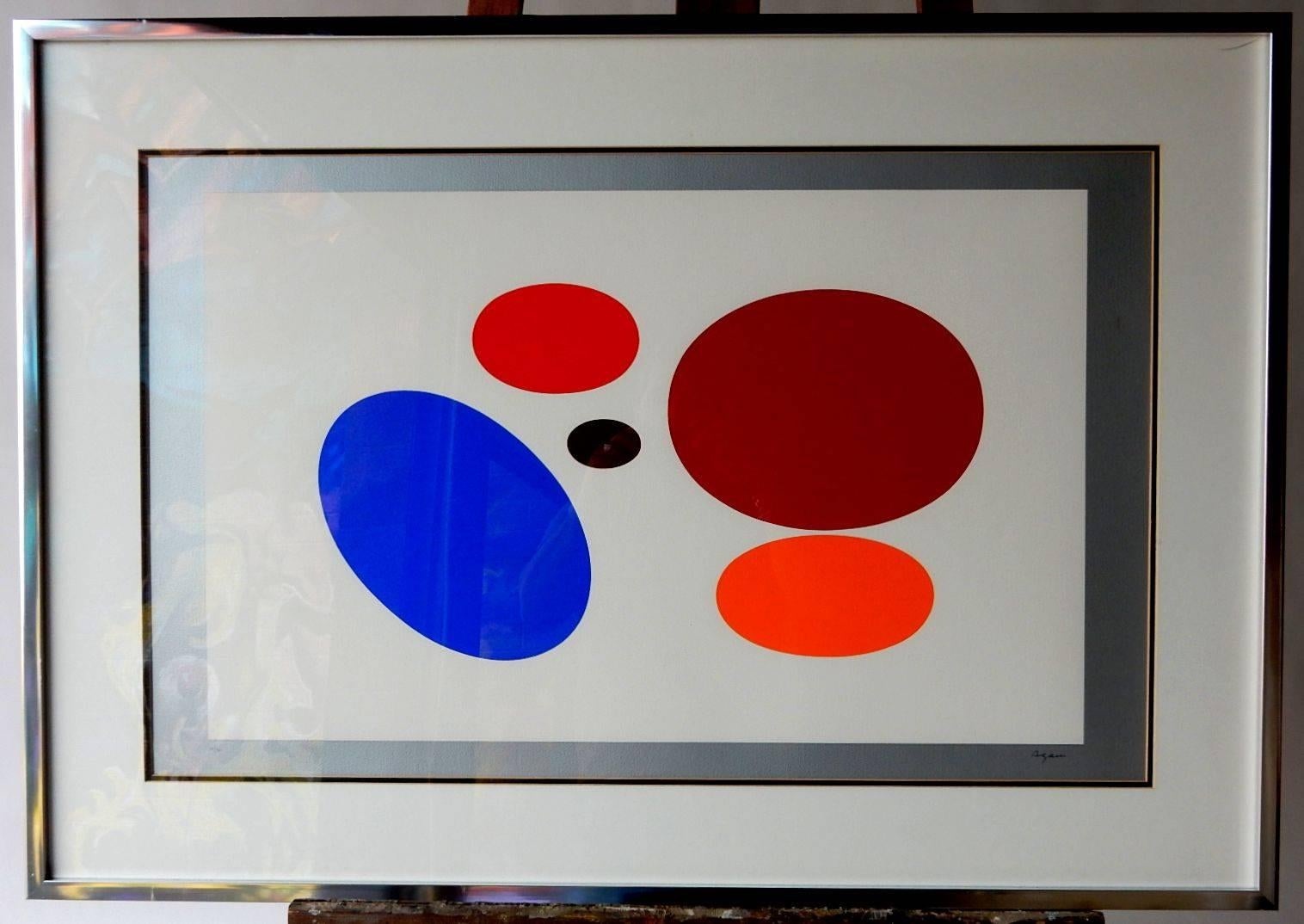 Sequential OP-ART serigraphs by Yaacov Agam, circa 1970s.
each hand signed 