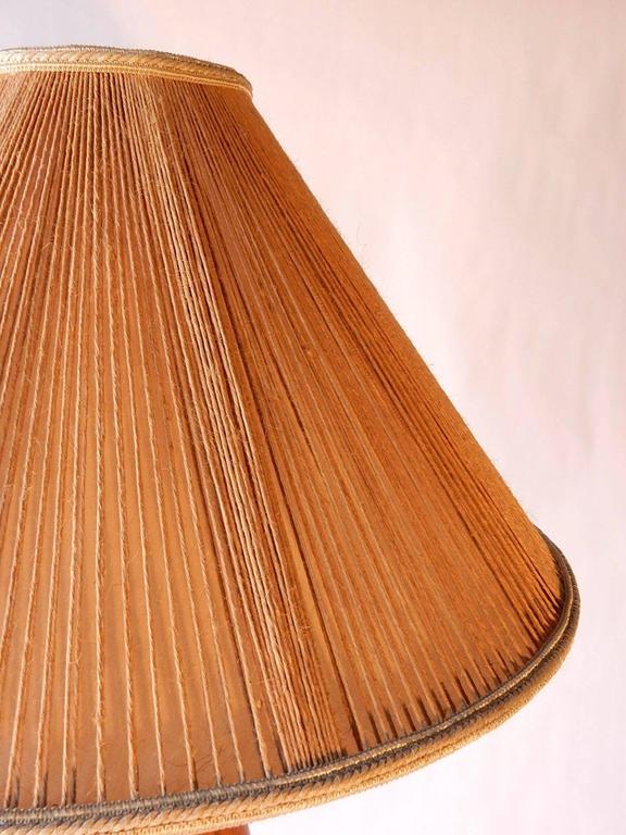 Chinoiserie Natural Bamboo Pole Floor Lamp, circa 1950s For Sale at 1stDibs