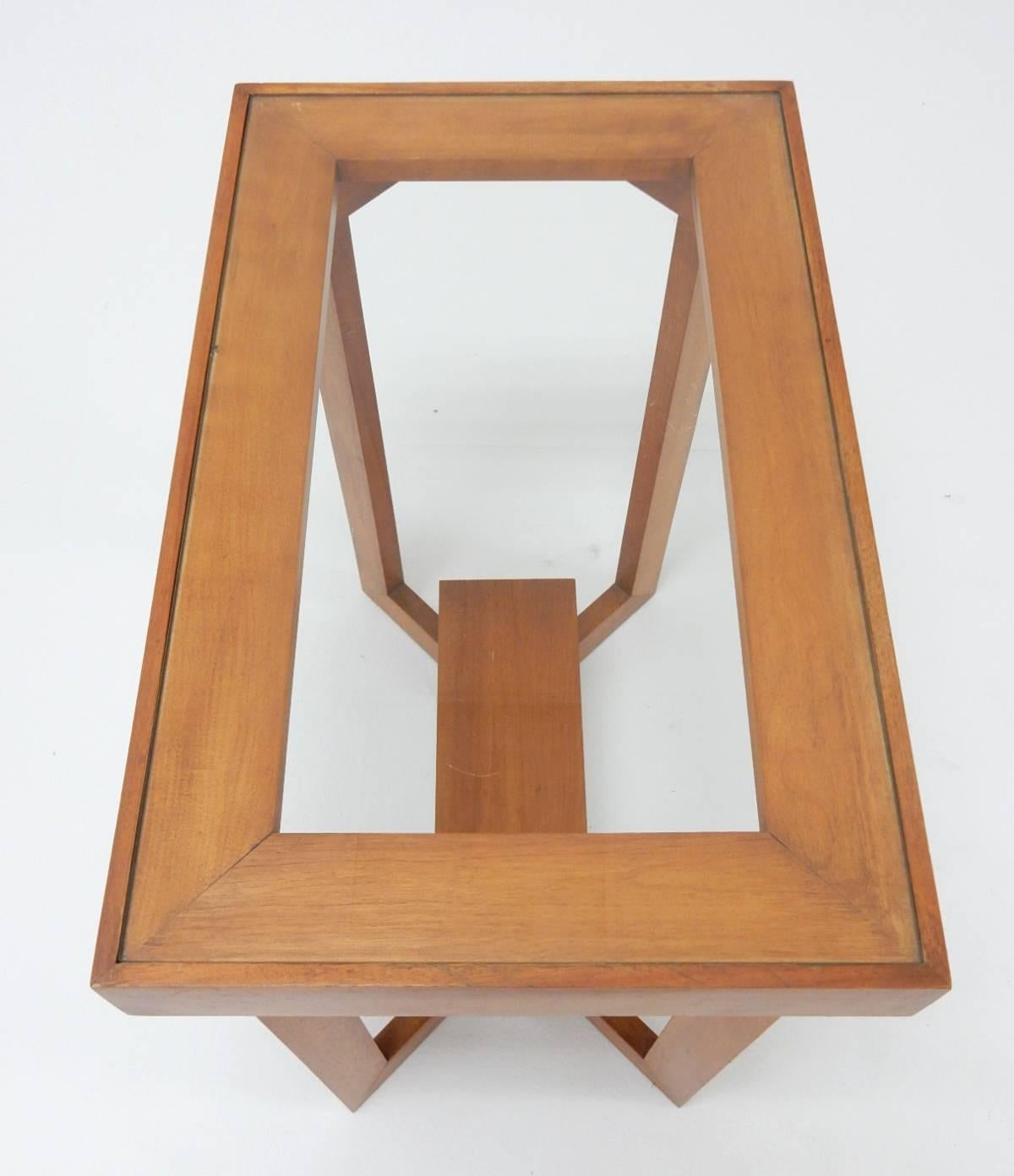 Art Deco  1940s Architectural Side Tables 