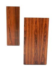 1966 Harvey Probber Custom Rosewood Pedestal Tables, Set of Two