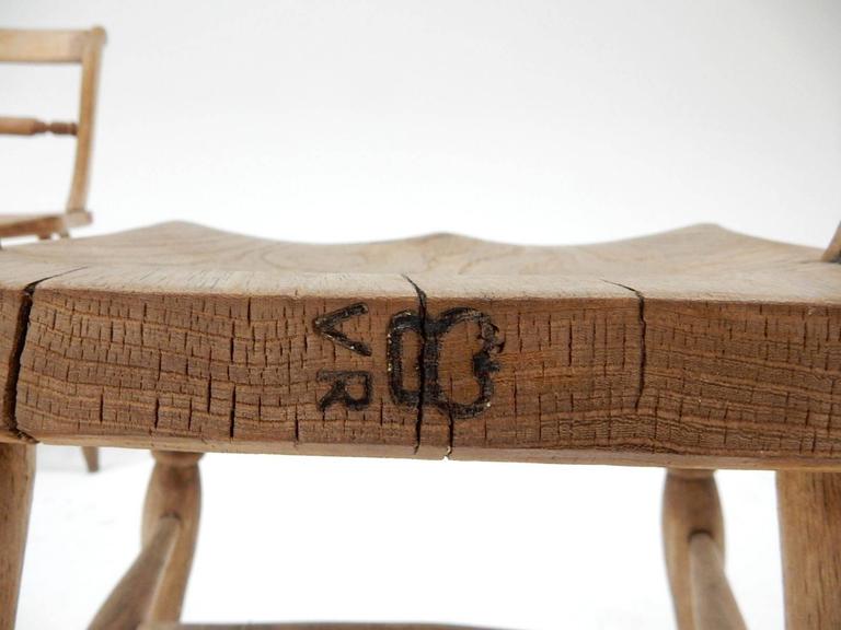 Victoria Regina Era Rustic English Original Farm Chairs