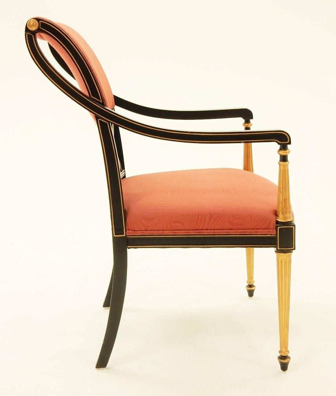 Set of 12 Dorothy Draper Design for Henredon Regency Dining Chairs In Good Condition In Las Vegas, NV