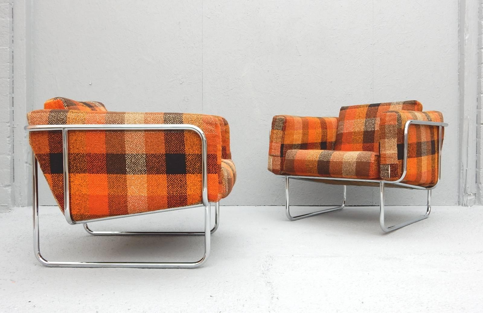 Mid-Century Modern Mid-Century Danish Modern Lounge Chairs by Hans Eichenberger