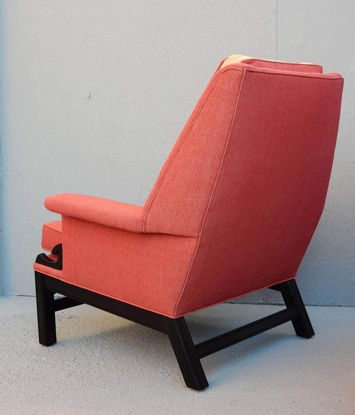 1950s style of James Mont Design Asian Modern Lounge Chairs Geisha Girl In Excellent Condition In Las Vegas, NV