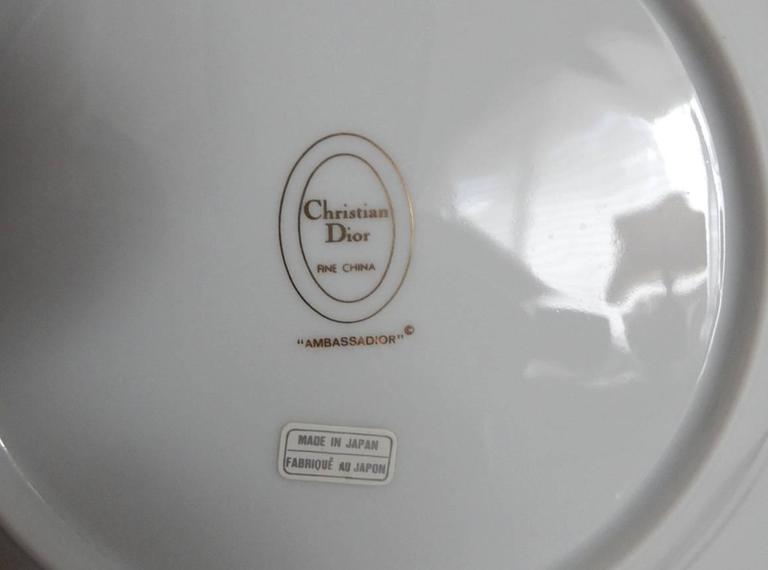 Christian Dior Ambassadior Fine China Tableware 12 Place Setting, 64 ... Christian Dior Ambassadior Fine China Tableware 12 Place Setting, 64 ...